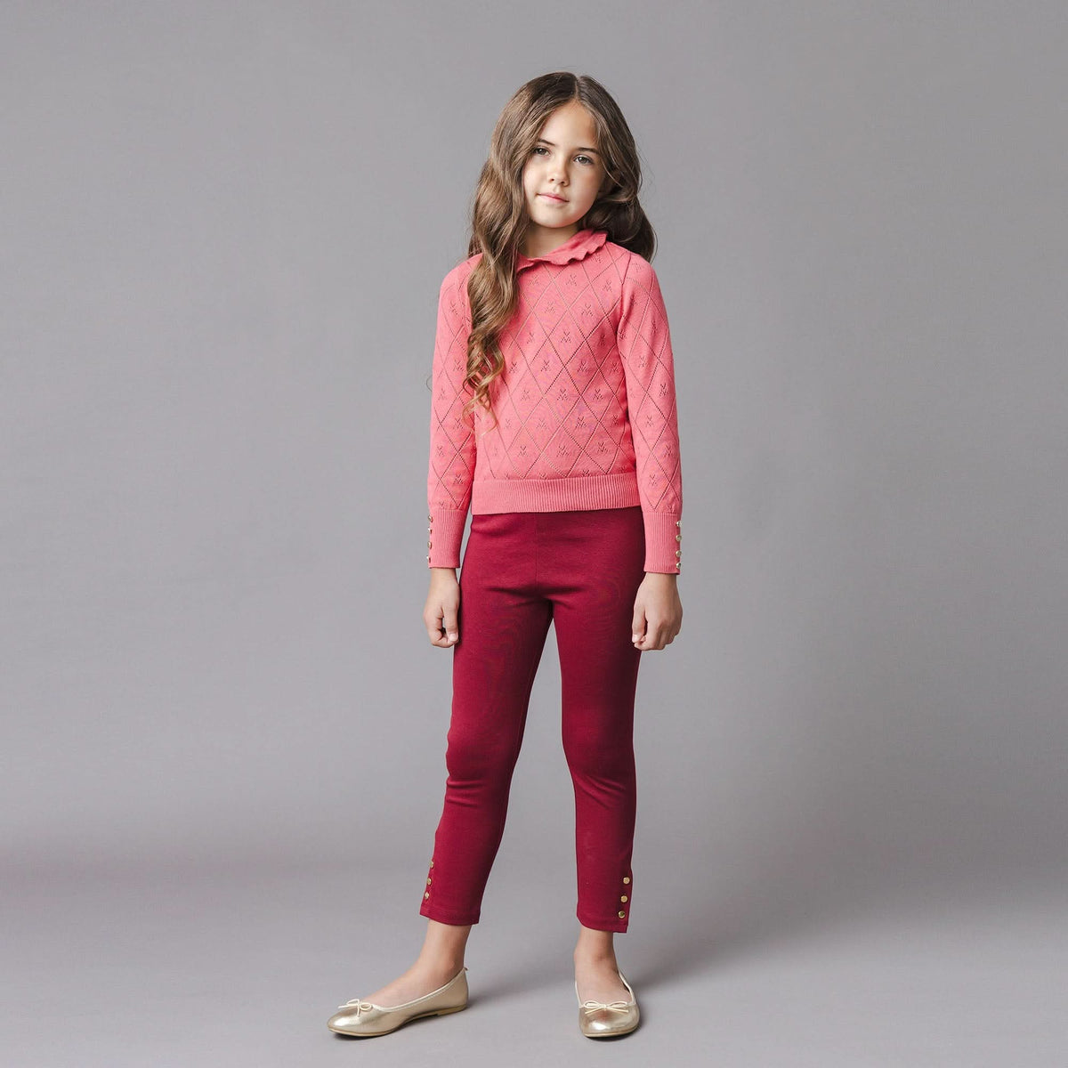 Button Cuff Ponte Pant