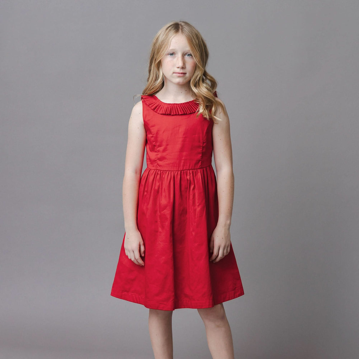 Organic Pleated Collar Party Dress