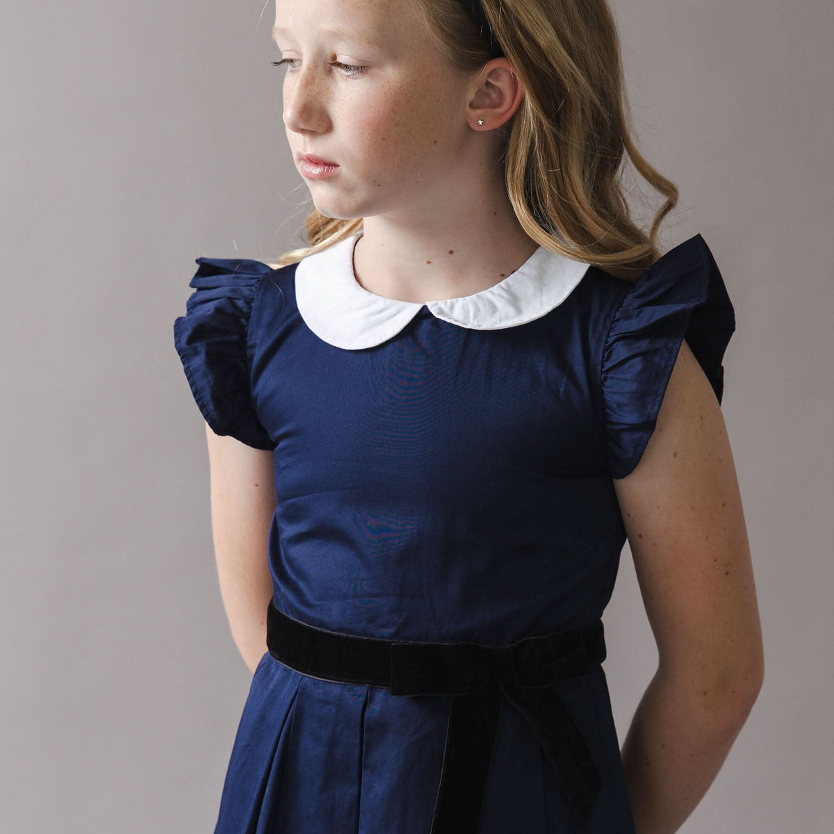 Organic Peter Pan Collar Party Dress