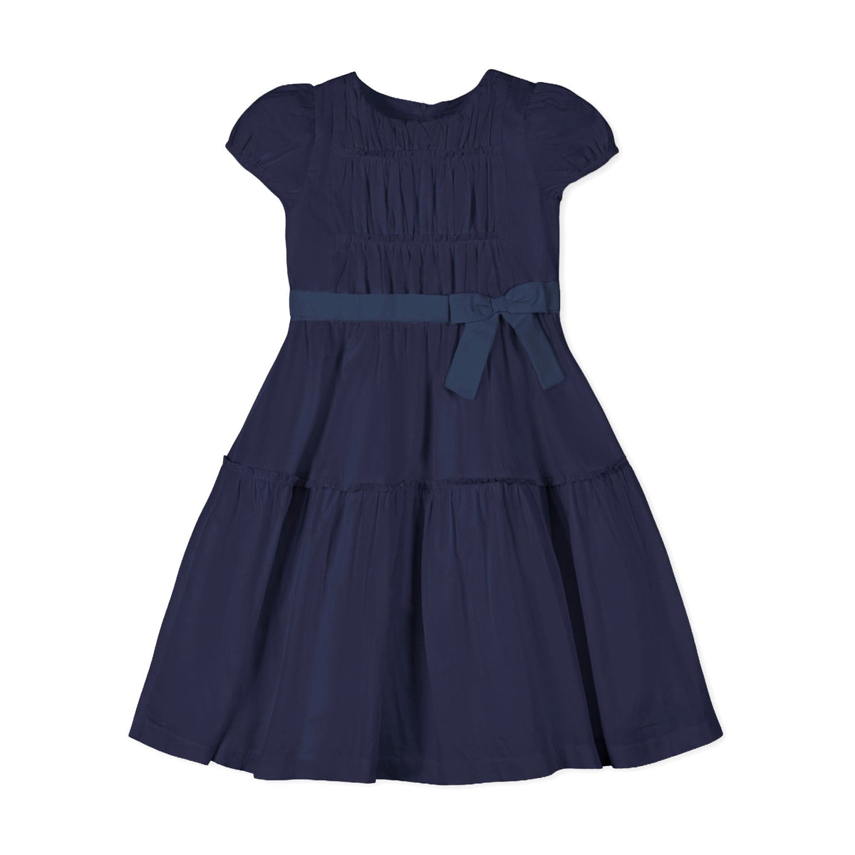 Organic Puff Sleeve Tiered Party Dress