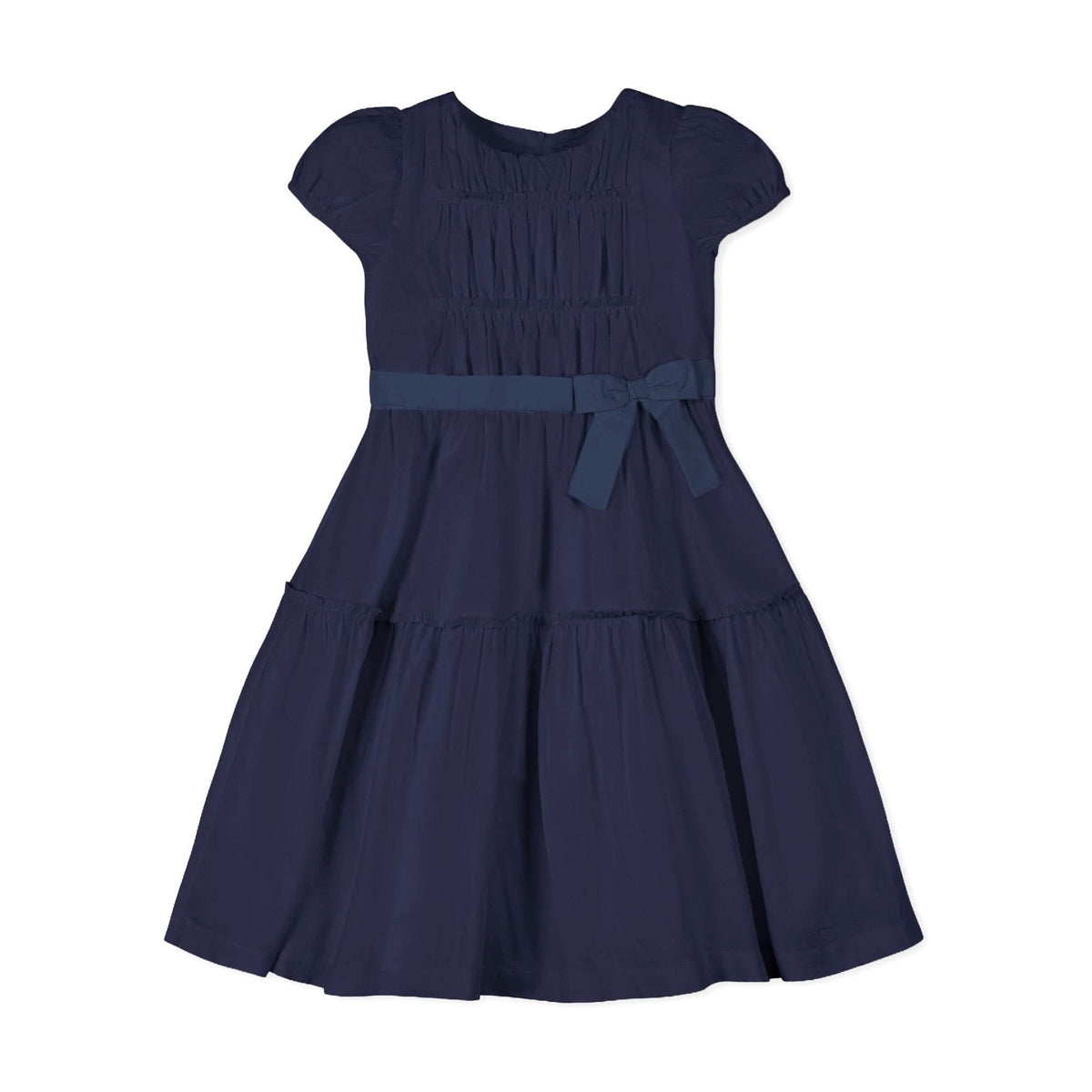 Organic Puff Sleeve Tiered Party Dress