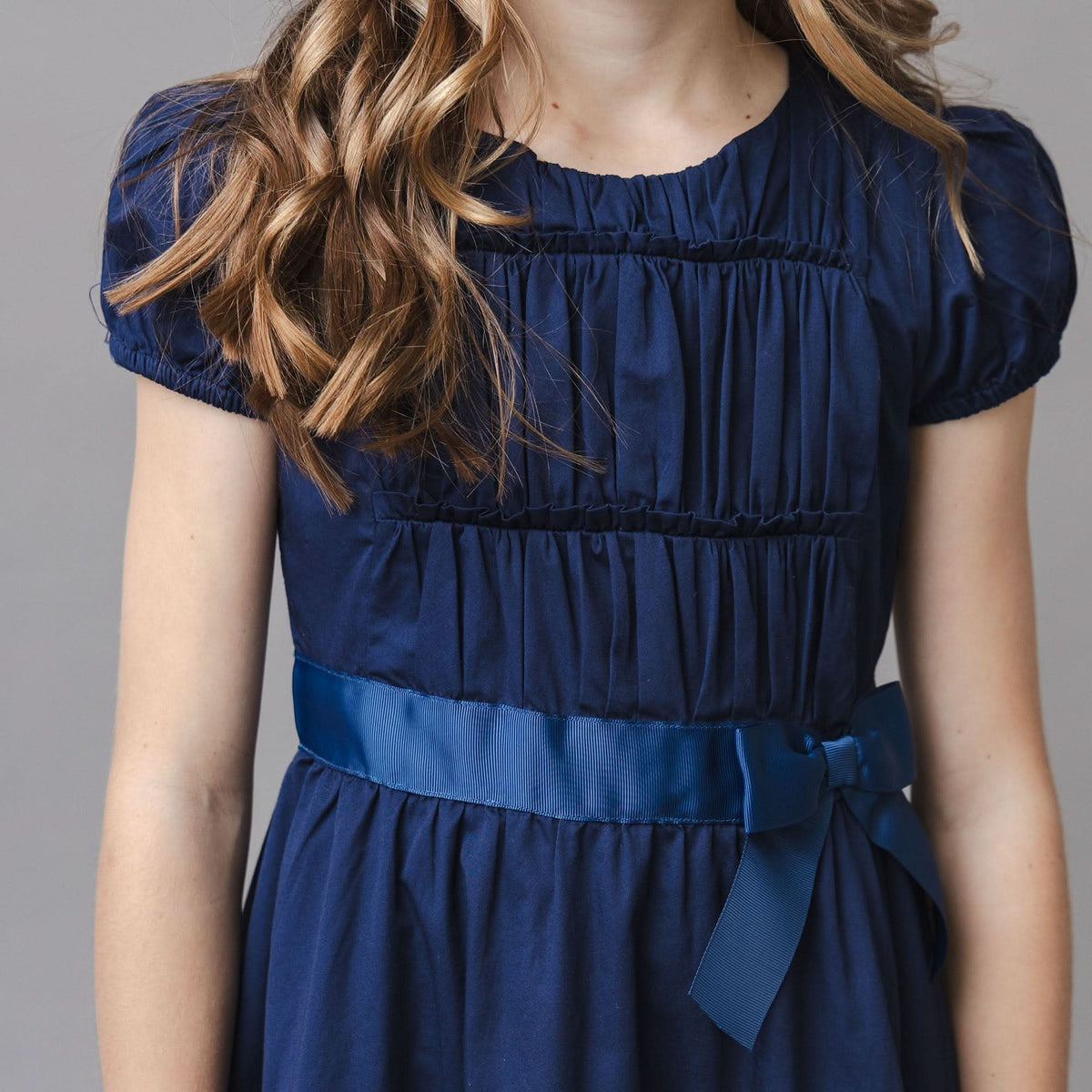 Organic Puff Sleeve Tiered Party Dress