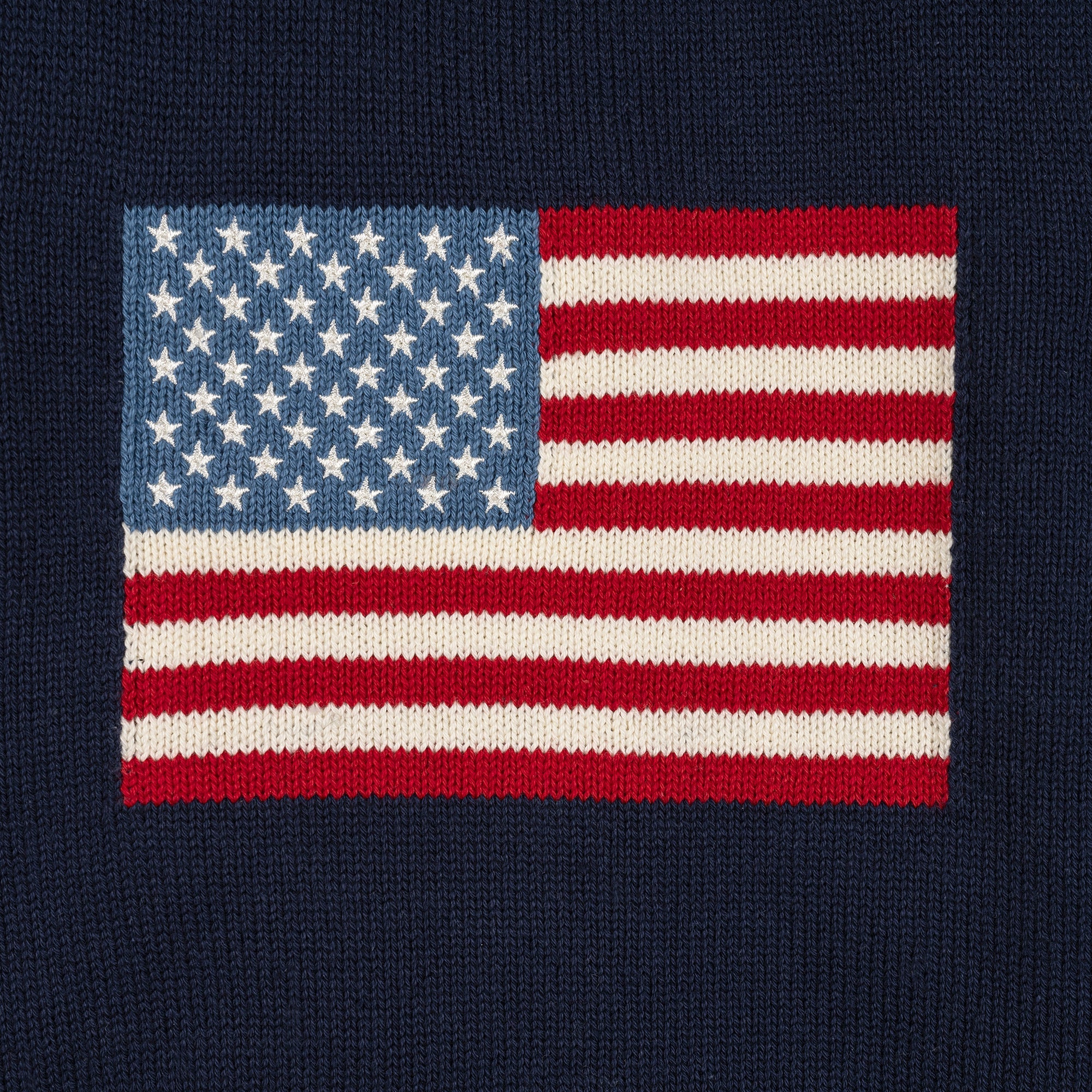 Organic Crew Neck Flag Sweater - Baby