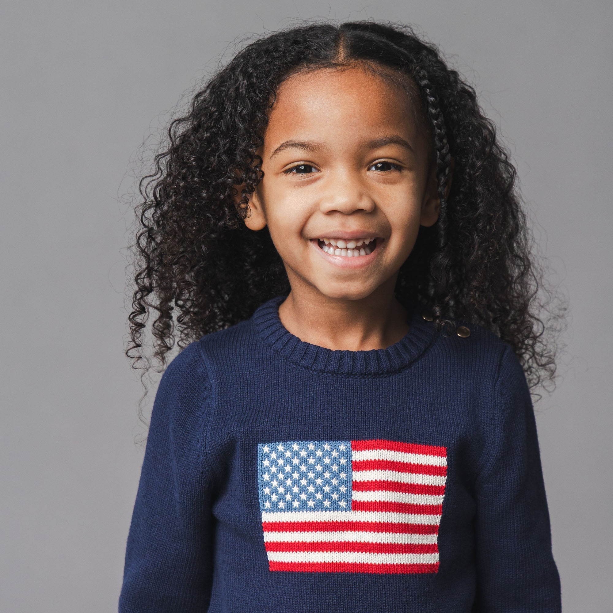 Organic Crew Neck Flag Sweater