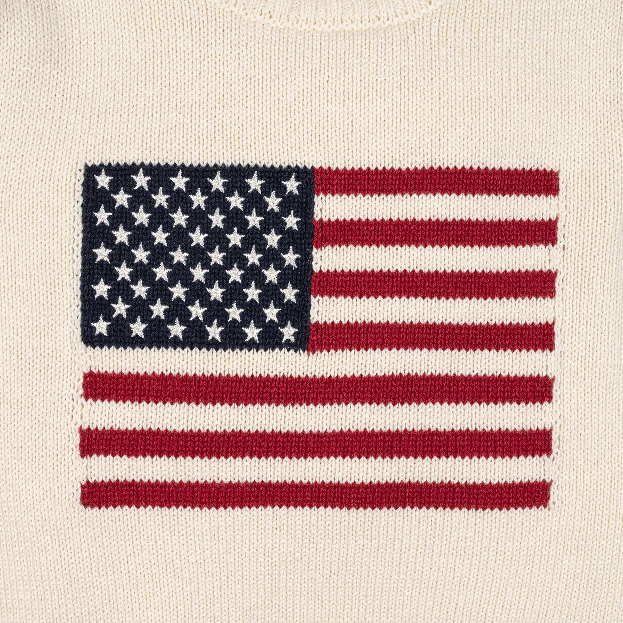 Organic Crew Neck Flag Sweater