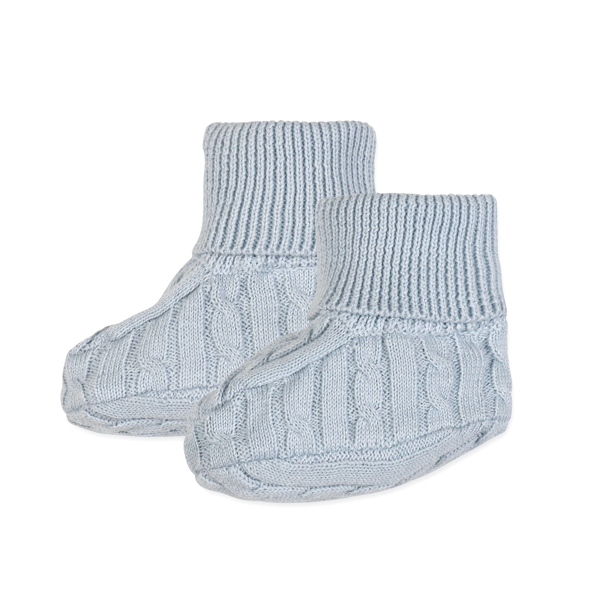 Organic Sweater Beanie and Bootie Set