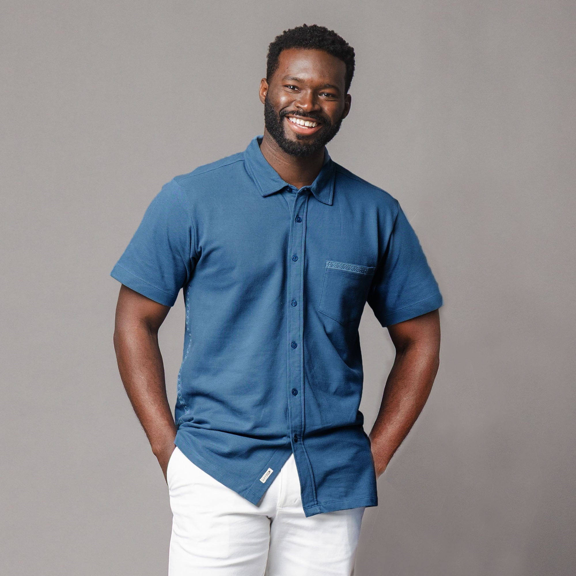 Organic Pique Short Sleeve Shirt