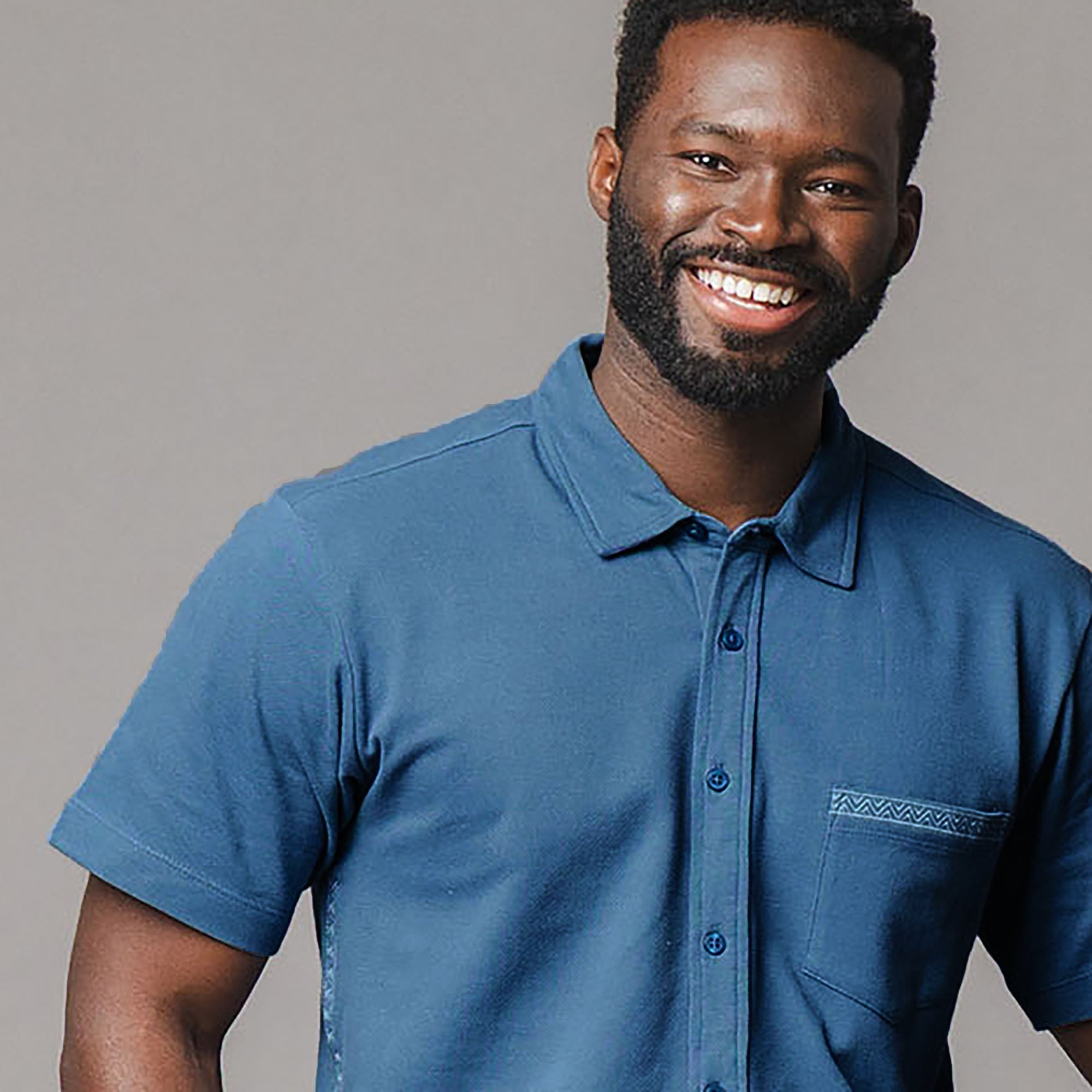 Organic Pique Short Sleeve Shirt