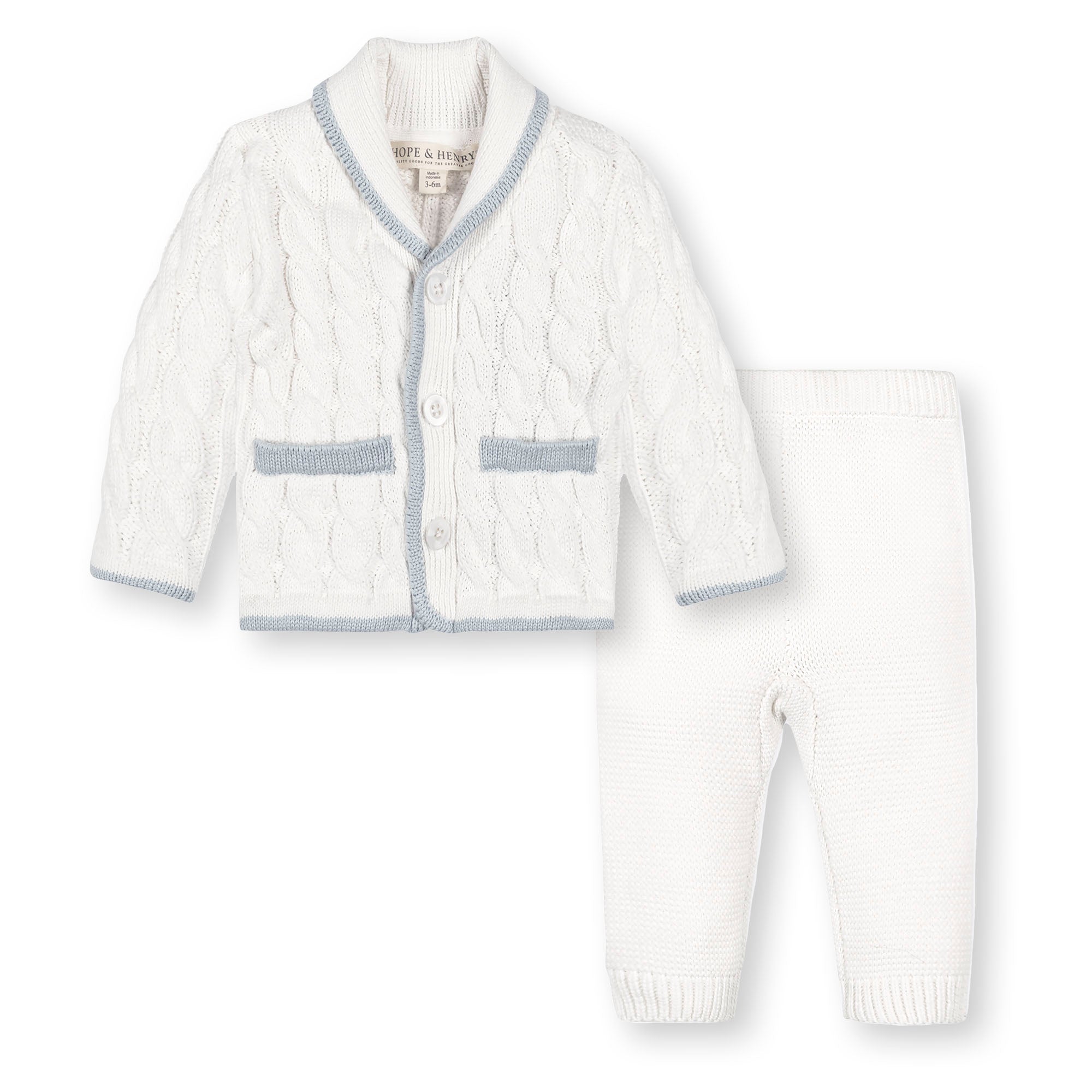Organic Cable Knit 5-Piece Boxed Gift Set