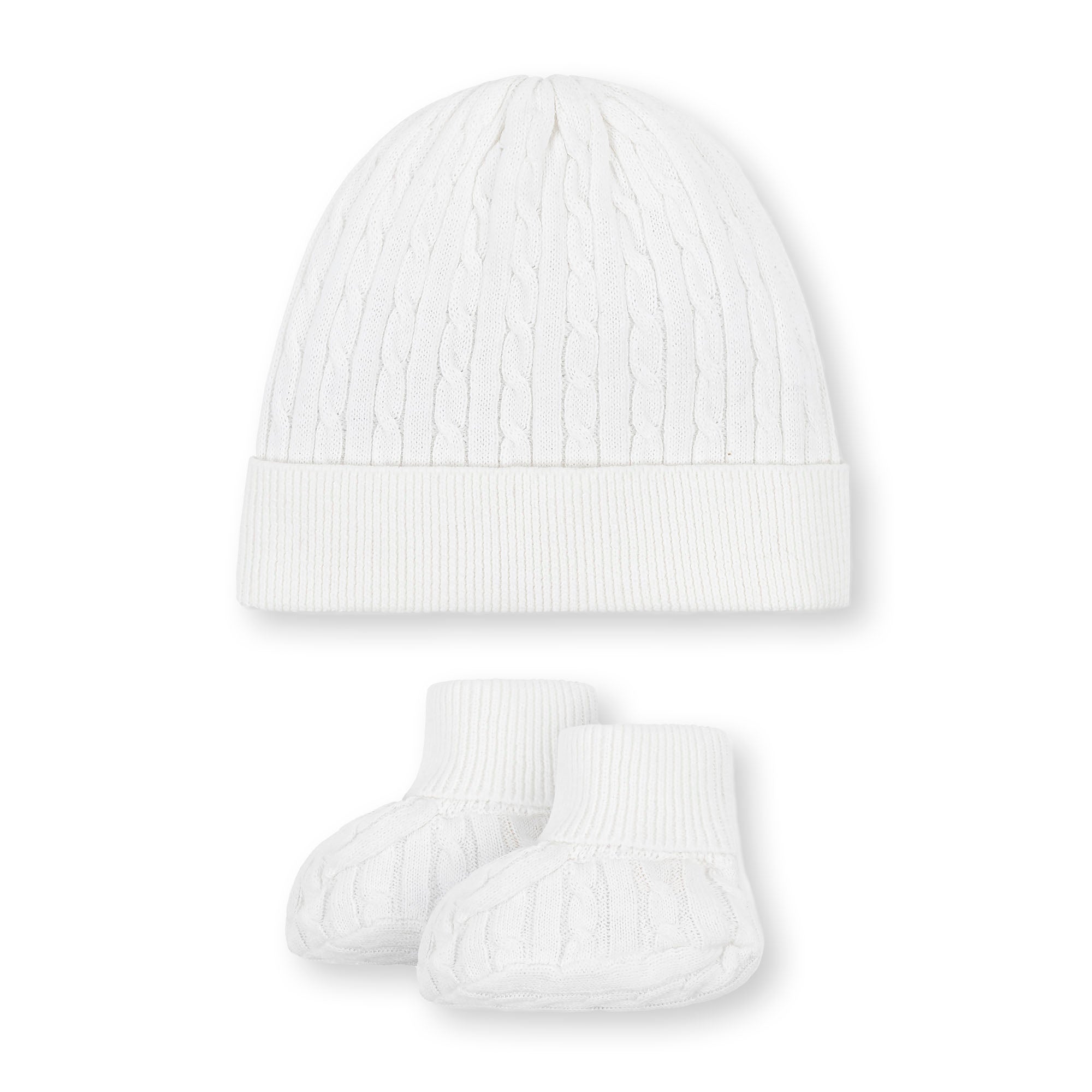 Organic Cable Knit 3-Piece Boxed Gift Set