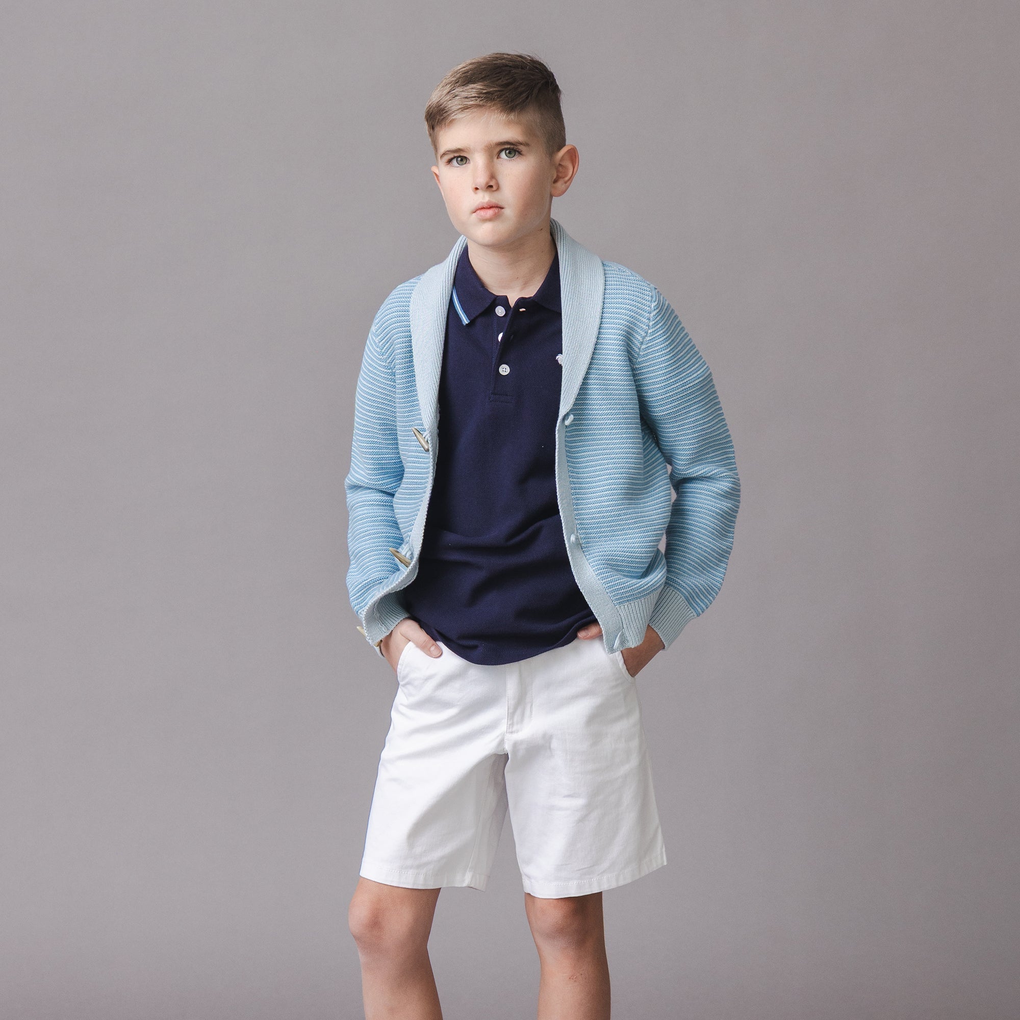 Organic Shawl Collar Cardigan