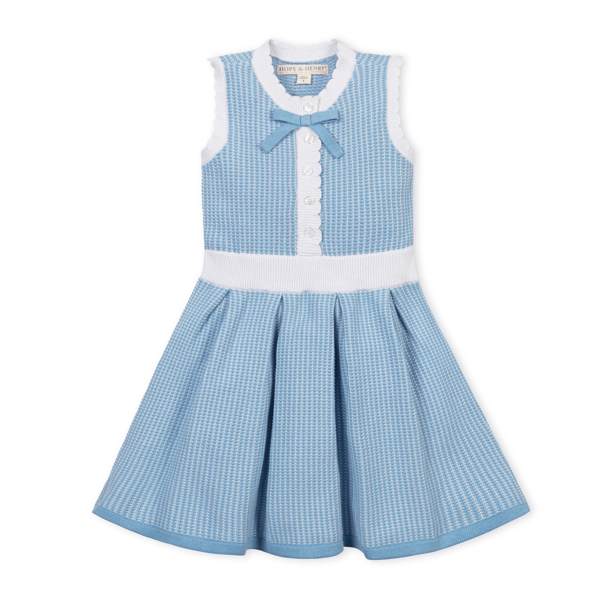 Organic Button Front Tank Sweater Dress