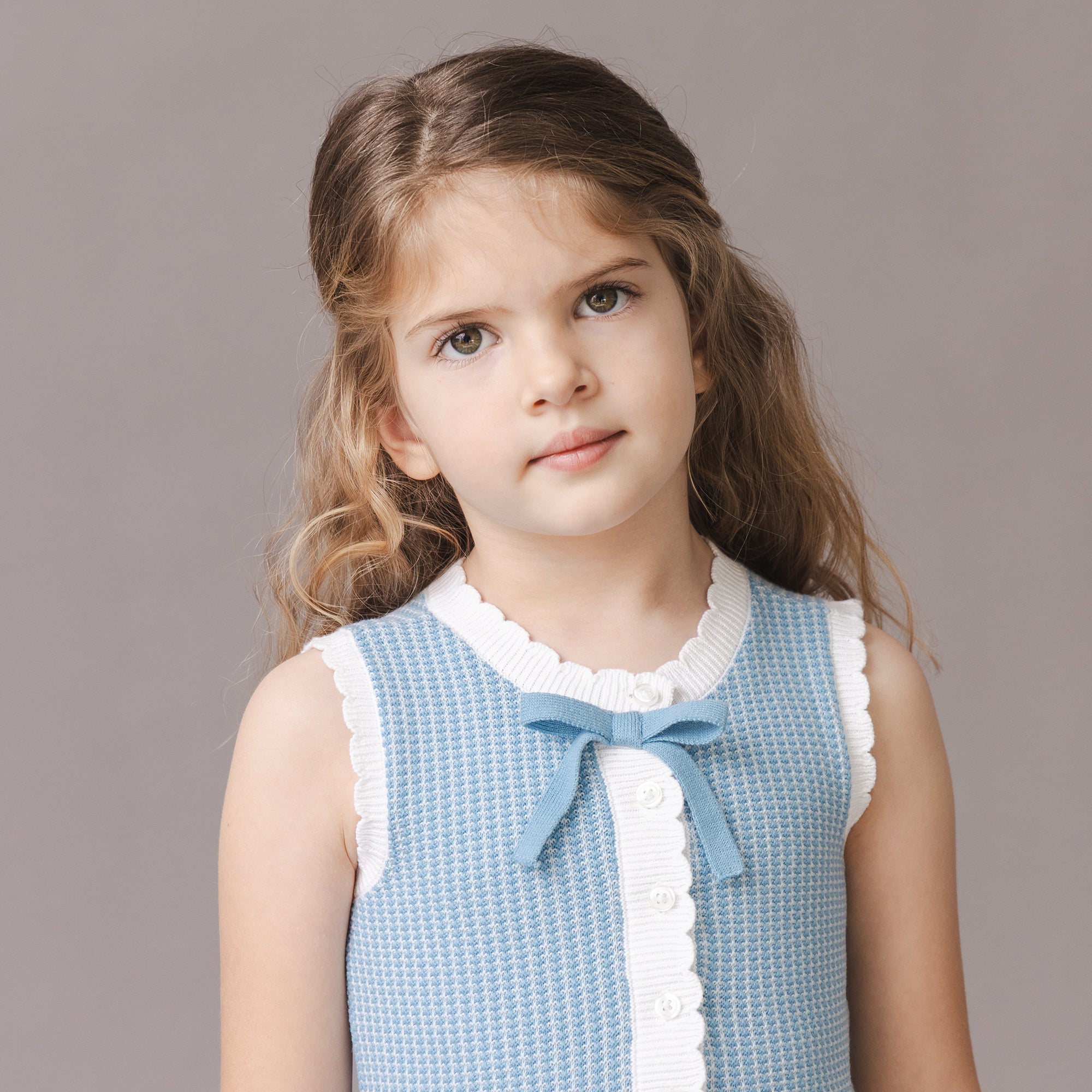 Organic Button Front Tank Sweater Dress
