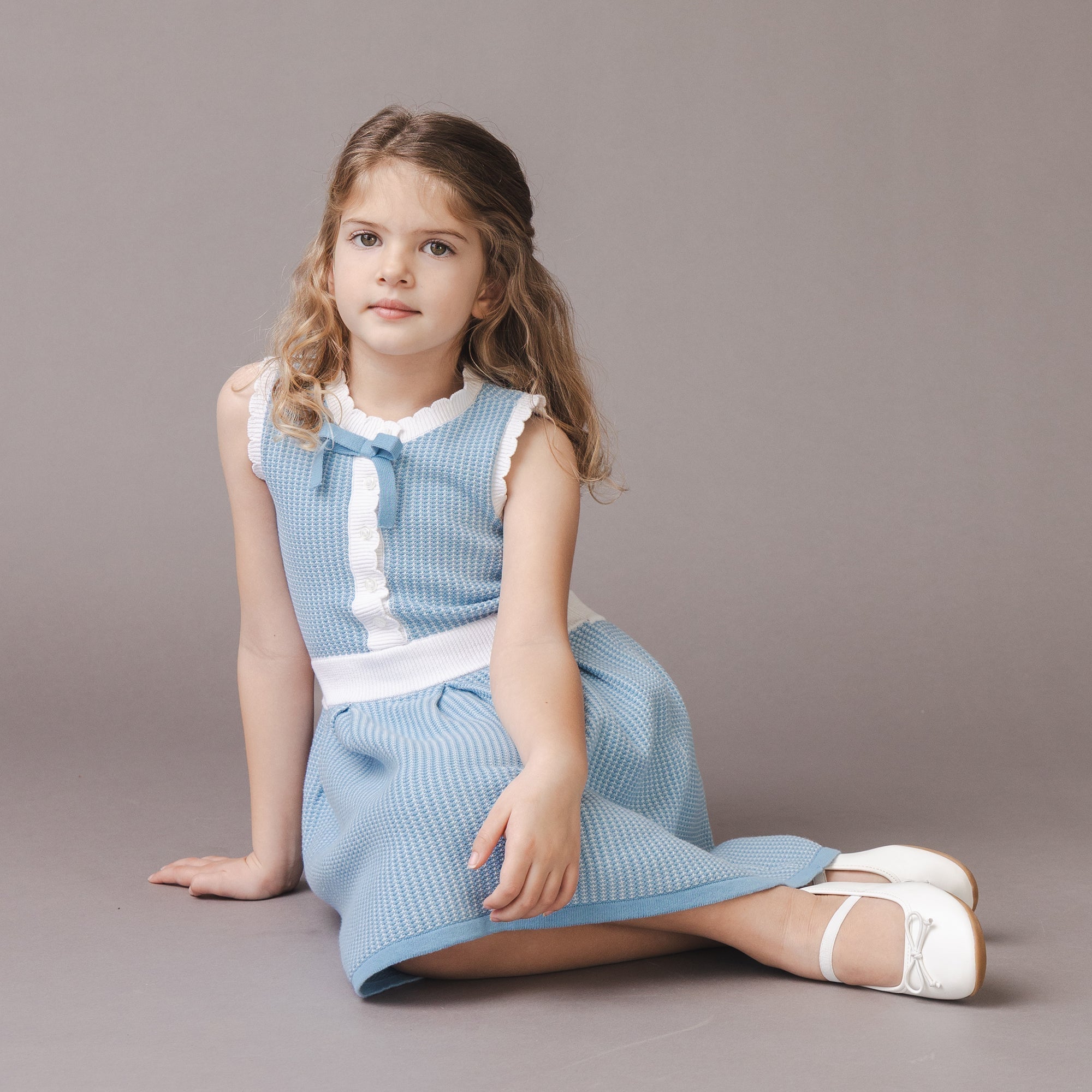 Organic Button Front Tank Sweater Dress