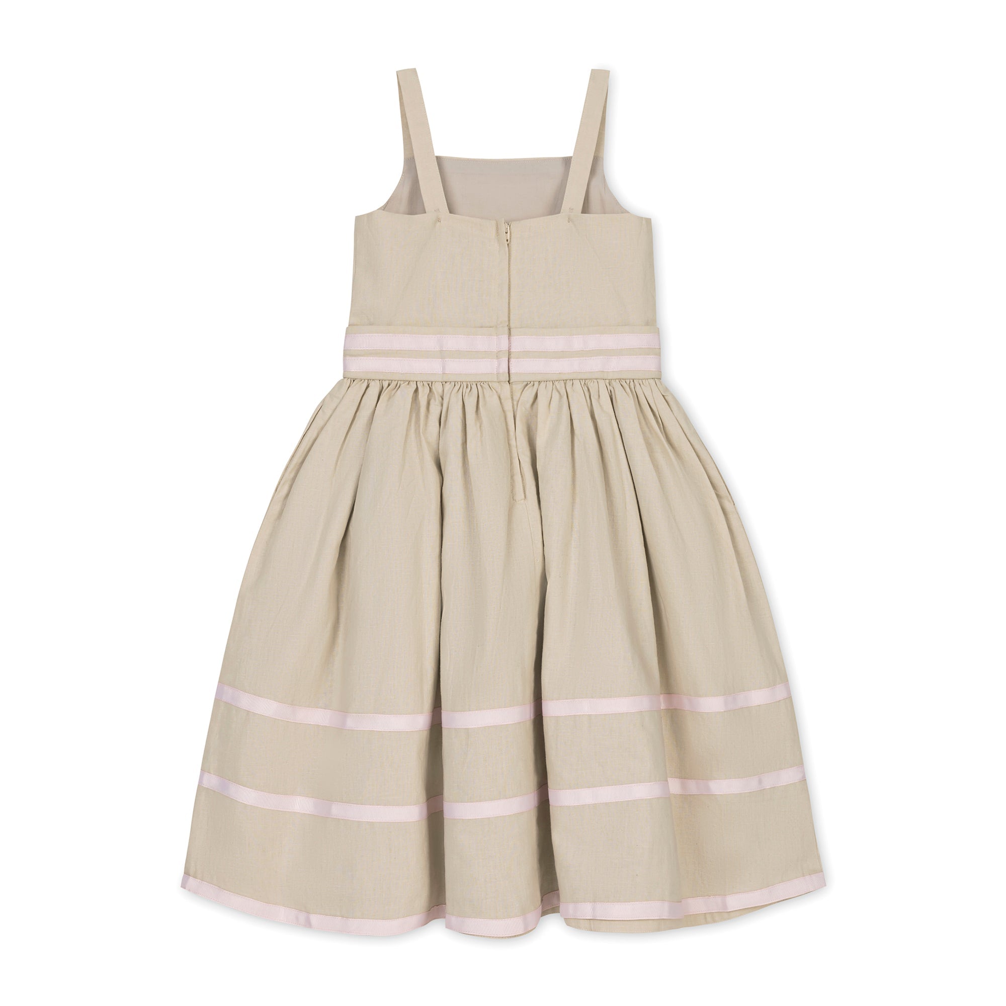 Linen Cami Rosette Dress