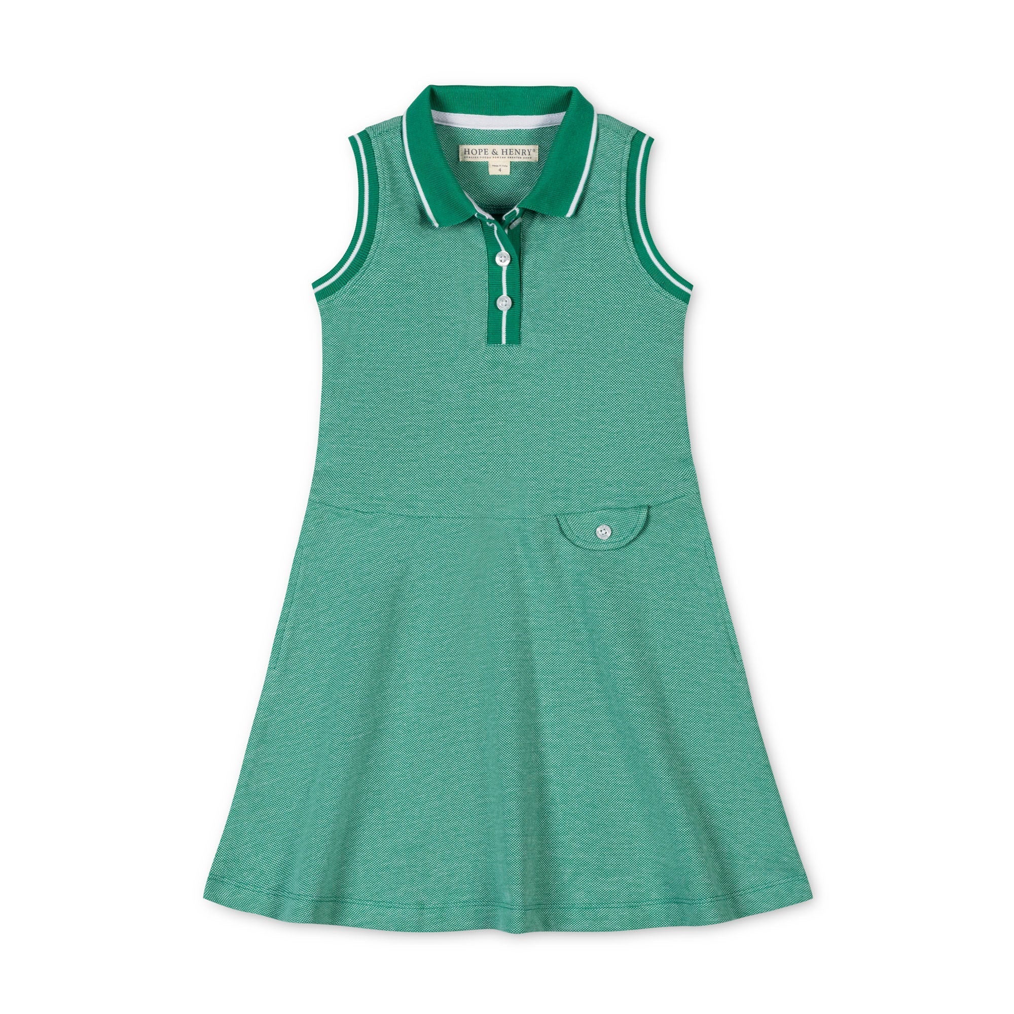 Organic Pique Polo Dress