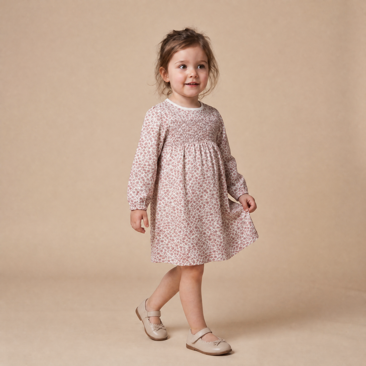 Organic Smocked Sundress - Wild Petal
