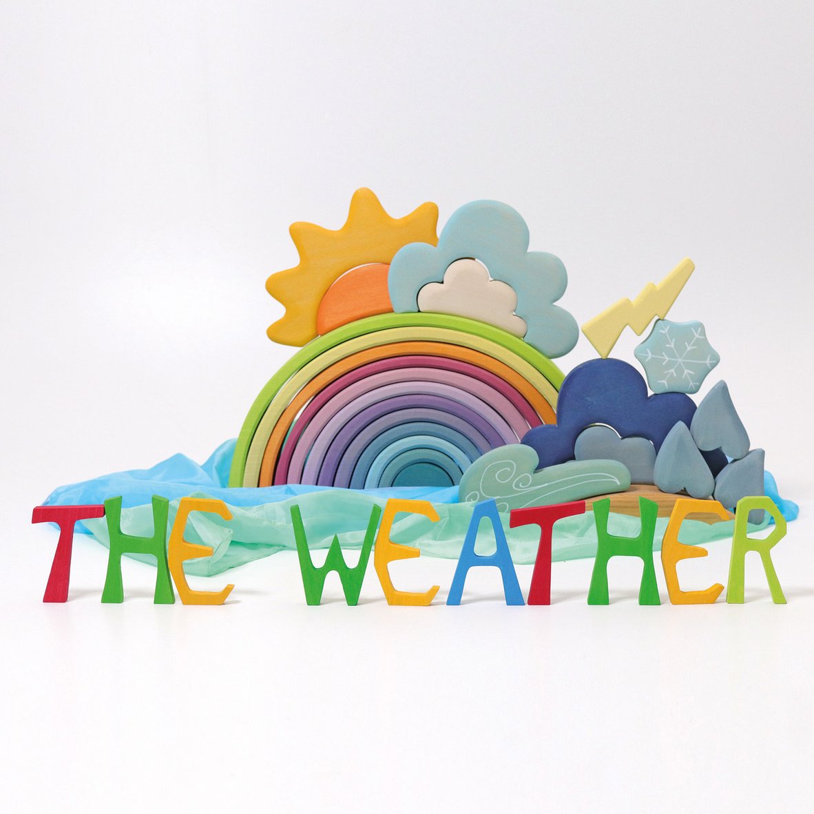 **Pre-order (Ships in 2-3 Weeks)**13 Pcs STAINED Wooden Weather Building Set