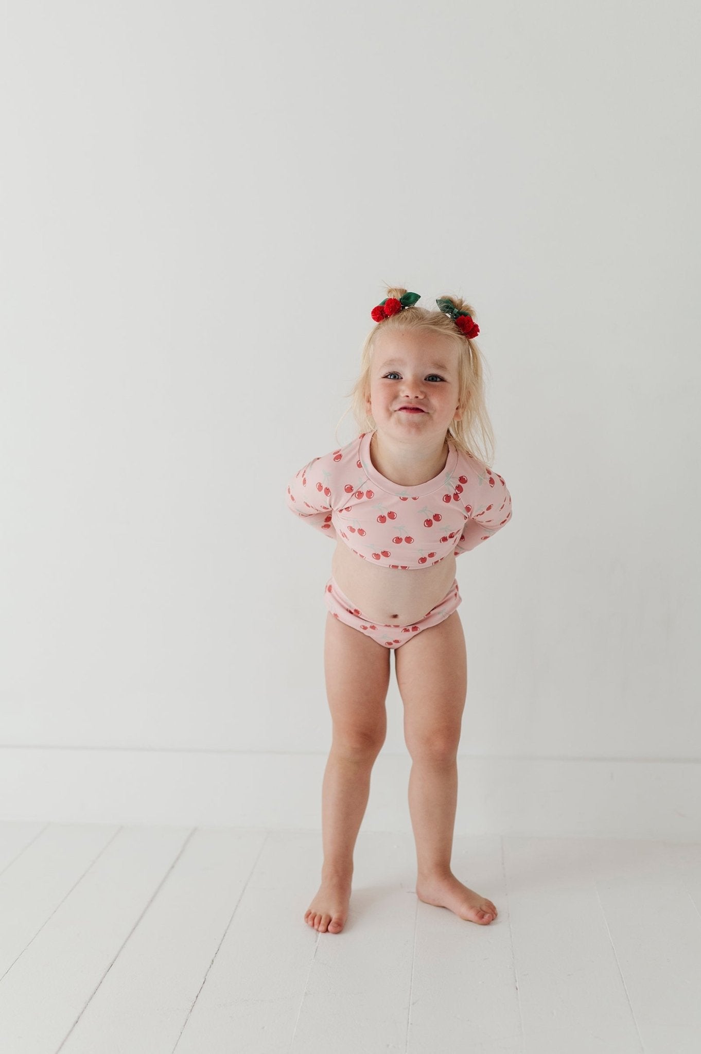 Girl's Crop Two-Piece Swimsuit