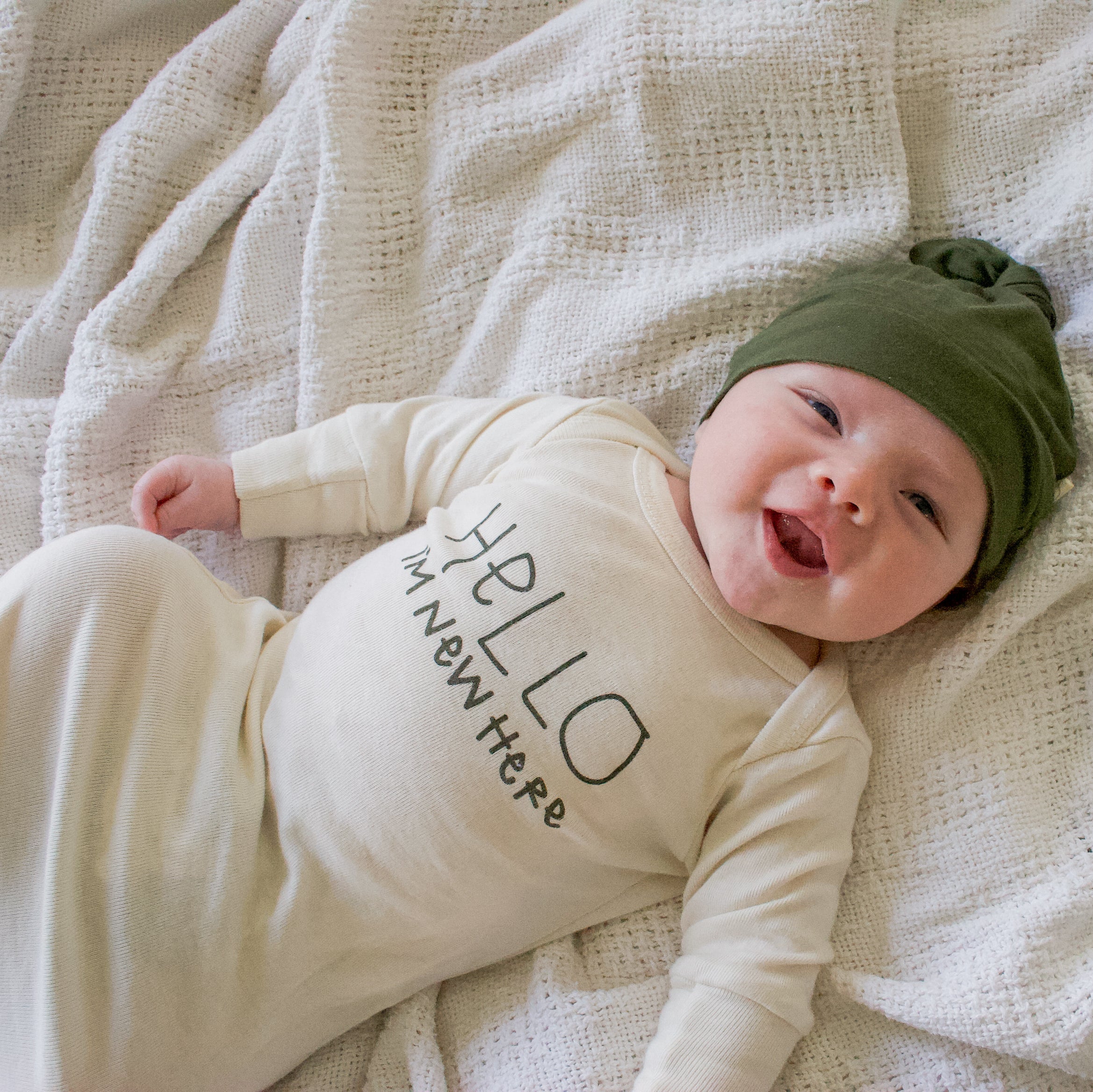 Top Knot Hat | Olive | Bamboo