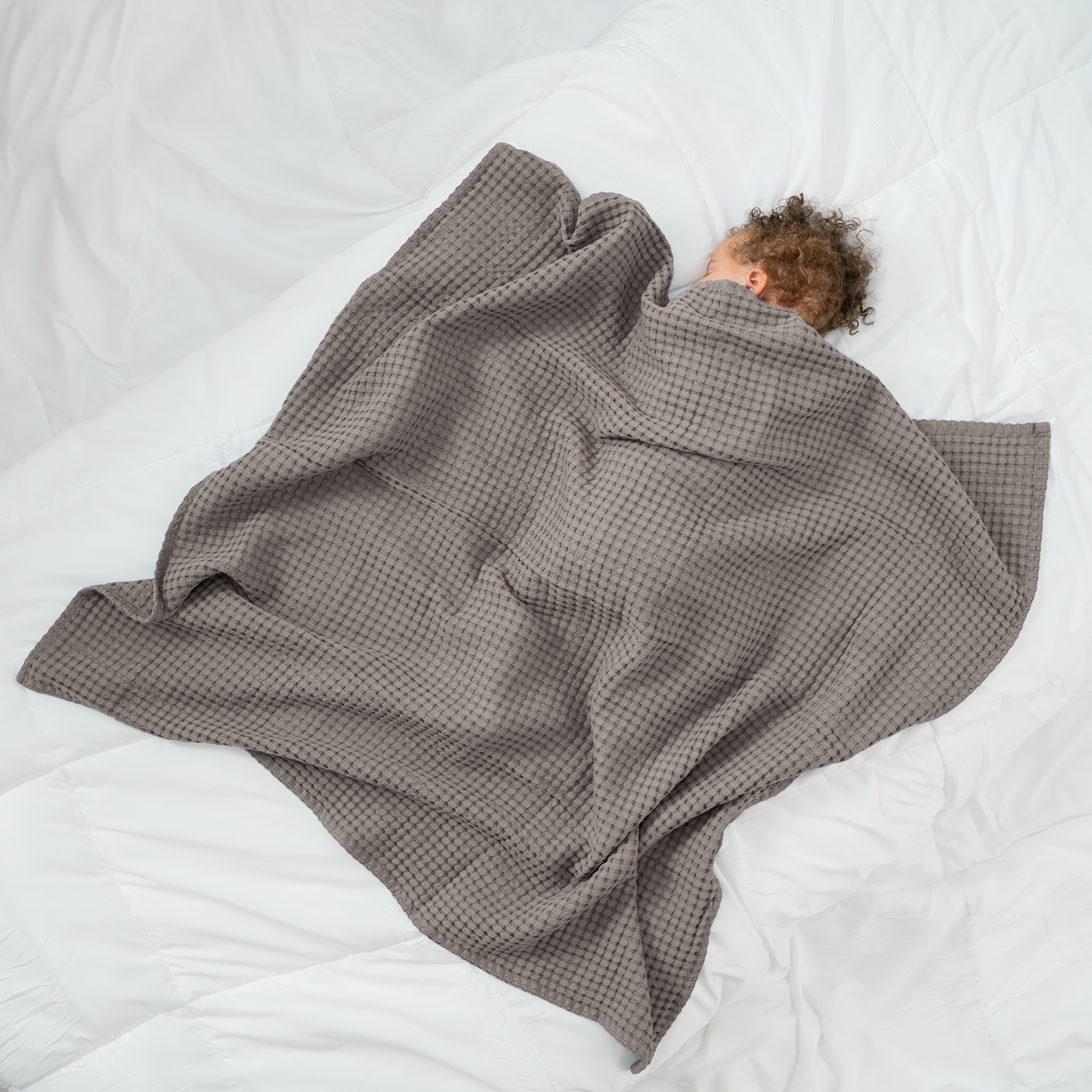 Baby Waffle Blankets by Comfy Cubs in Charcoal