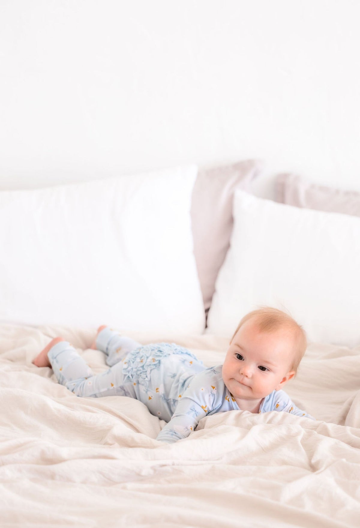 PREORDER Goose Ruffle Bamboo Zippy