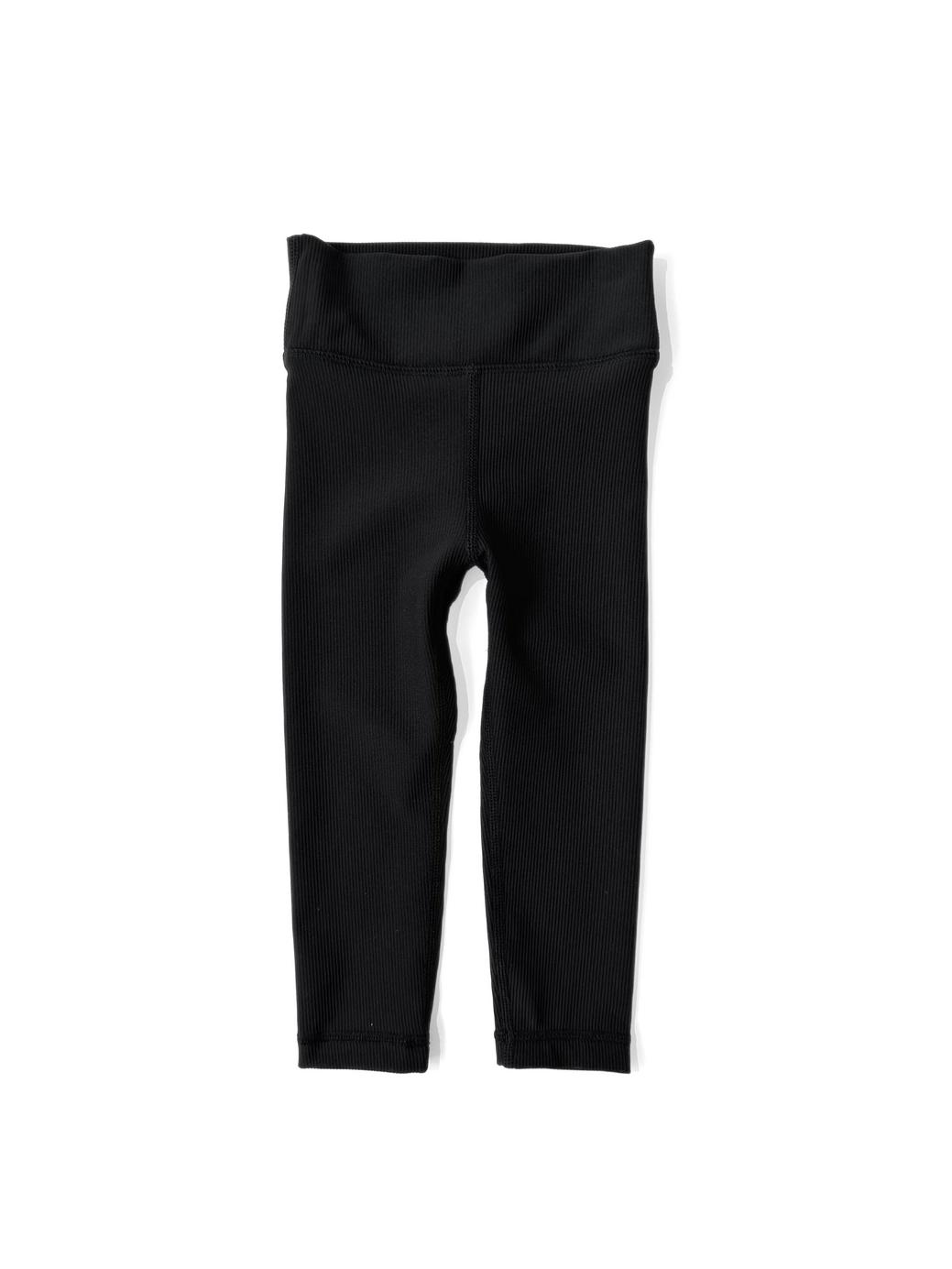 Athletic Ribbed Legging - Black