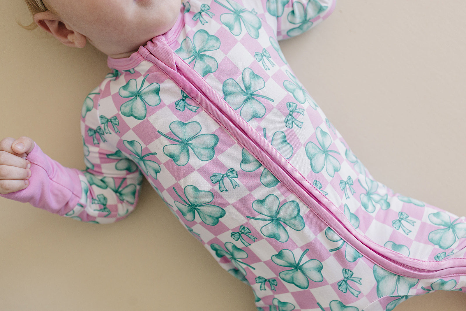 Bamboo Zip Romper | Shamrock & Bows