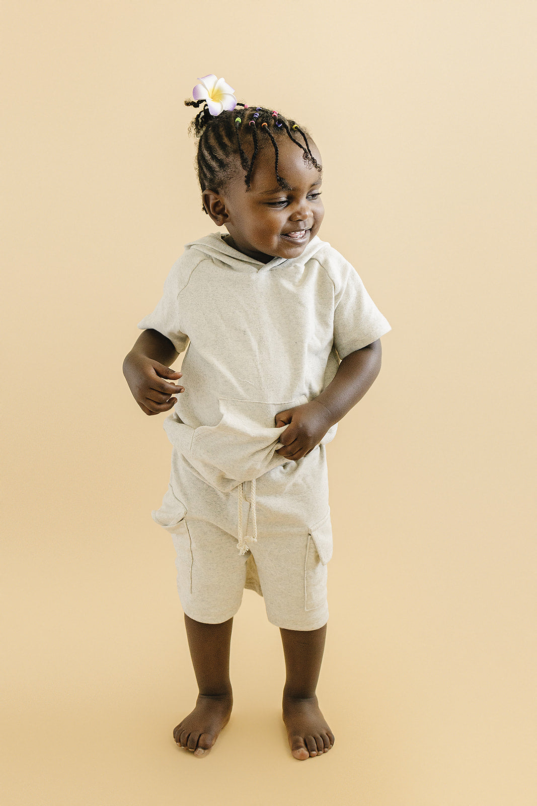 Cargo Shorts Set | Oatmeal