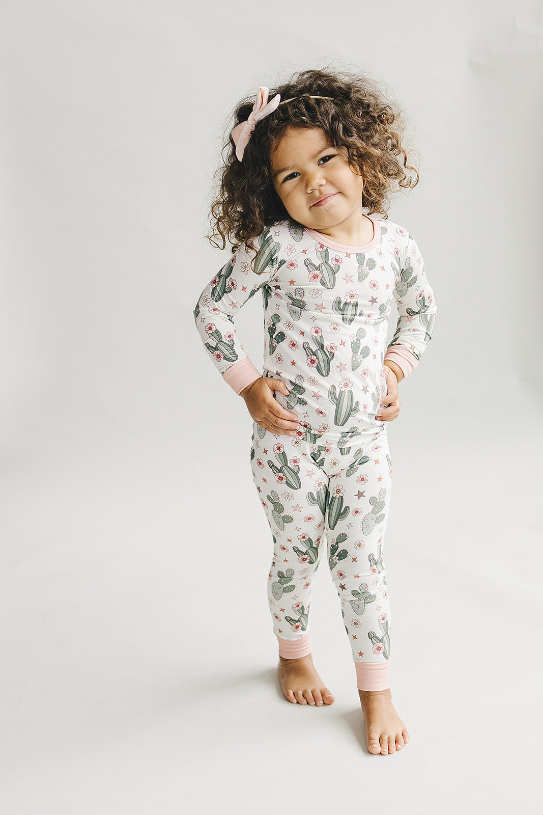 Bamboo Two Piece Set | Cactus Flowers