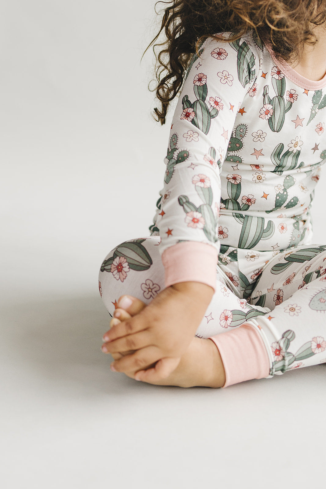 Bamboo Two Piece Set | Cactus Flowers