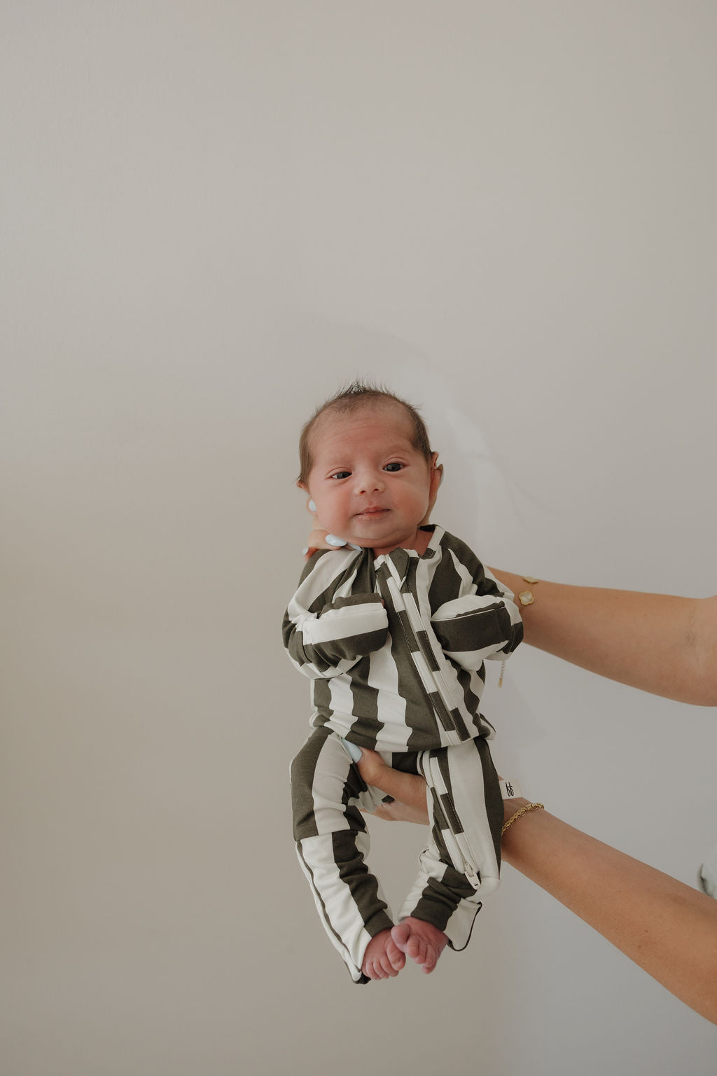 Bamboo Zip Pajamas | Fireside Stripe