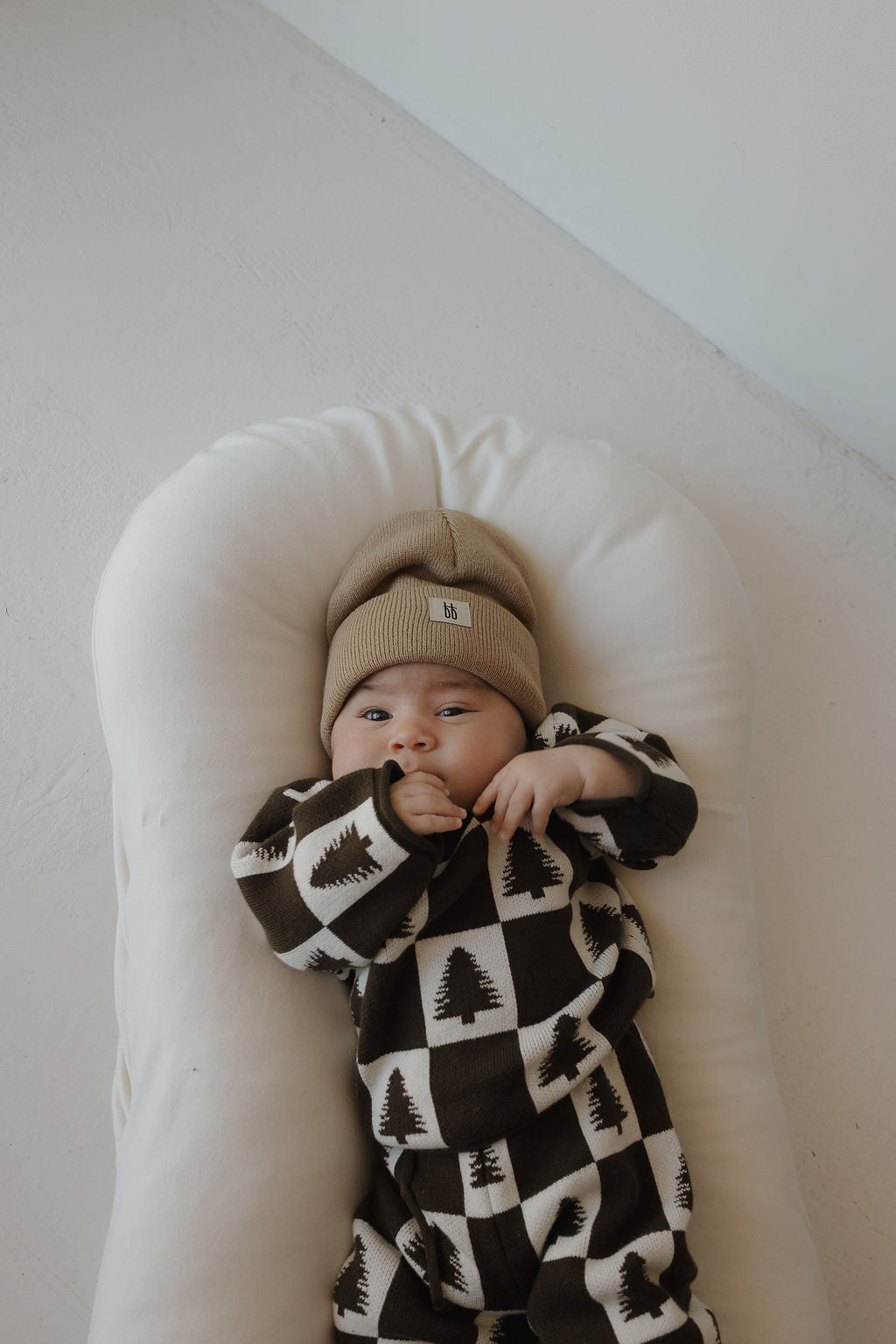 Knit Pant Set | Christmas Tree Checkerboard