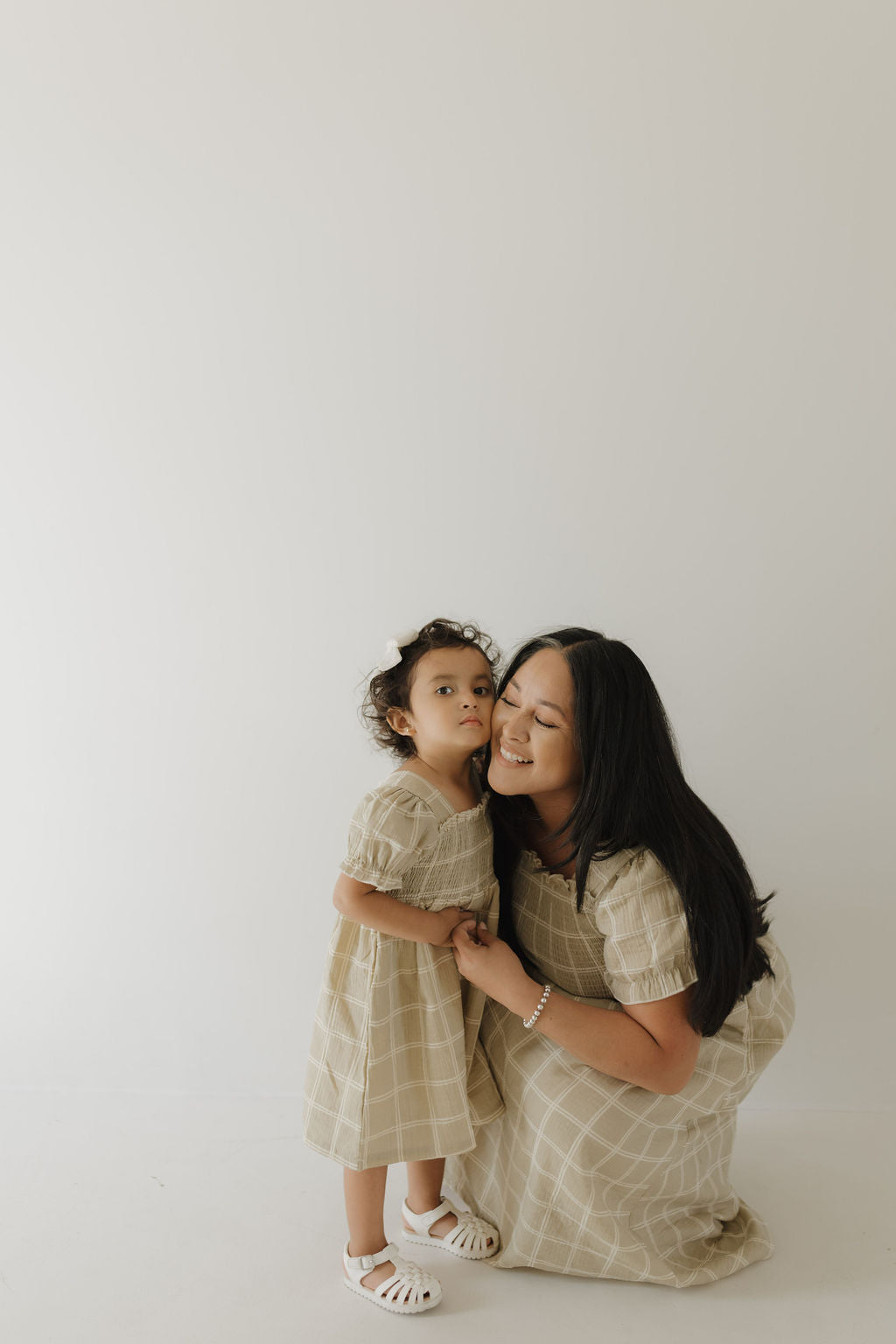 Women's Short Sleeve Muslin Dress | Linen Grid
