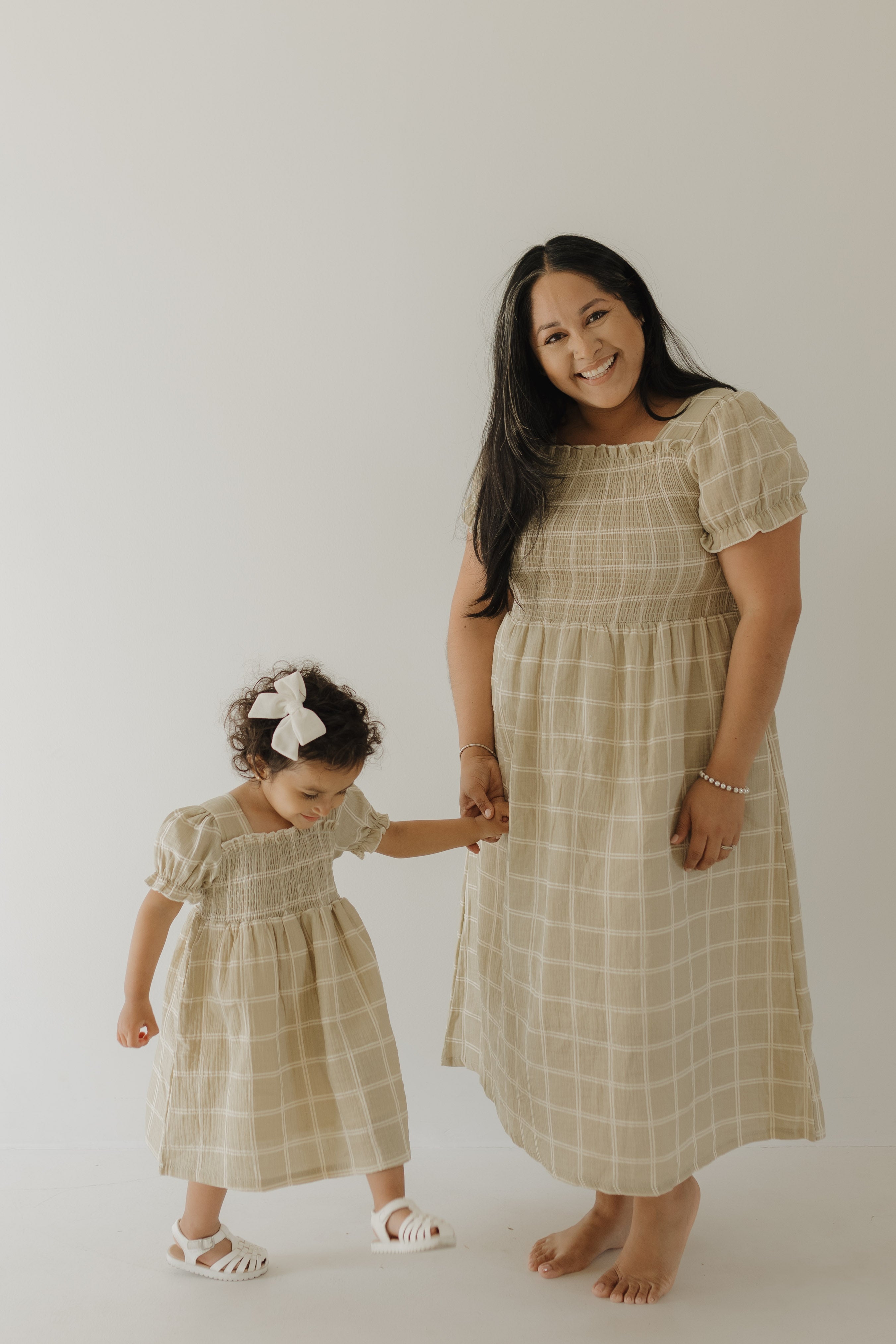 Toddler Muslin Dress | Linen Grid