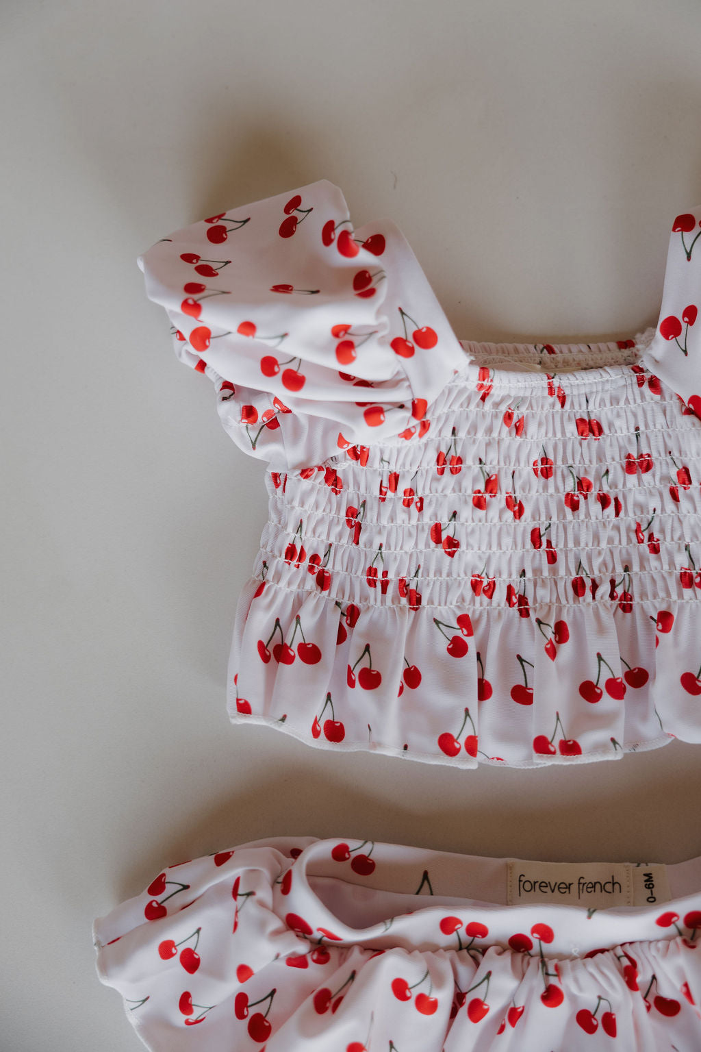 Toddler Two Piece Swimsuit | Sweetheart Cherries