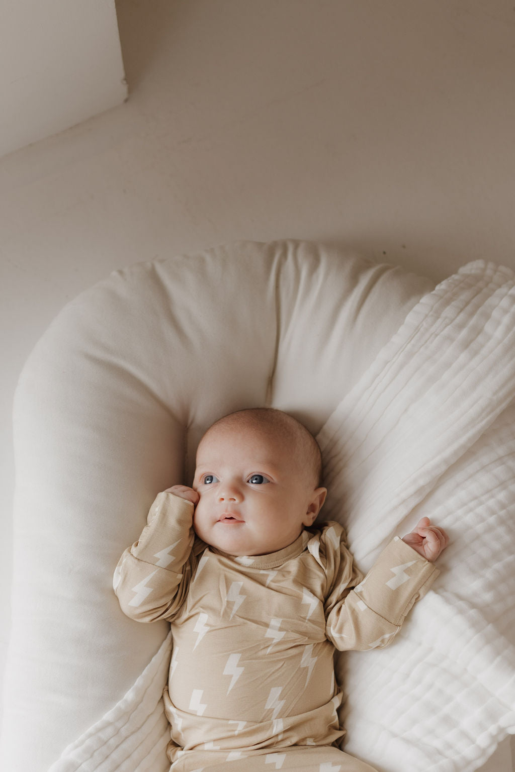 Bamboo Knotted Gown | Tan Lightning Bolt