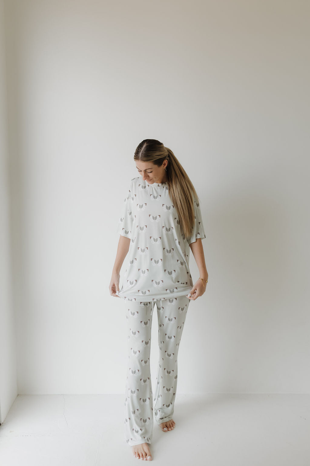 Short Sleeve Women's Bamboo Pajamas | Butterflies