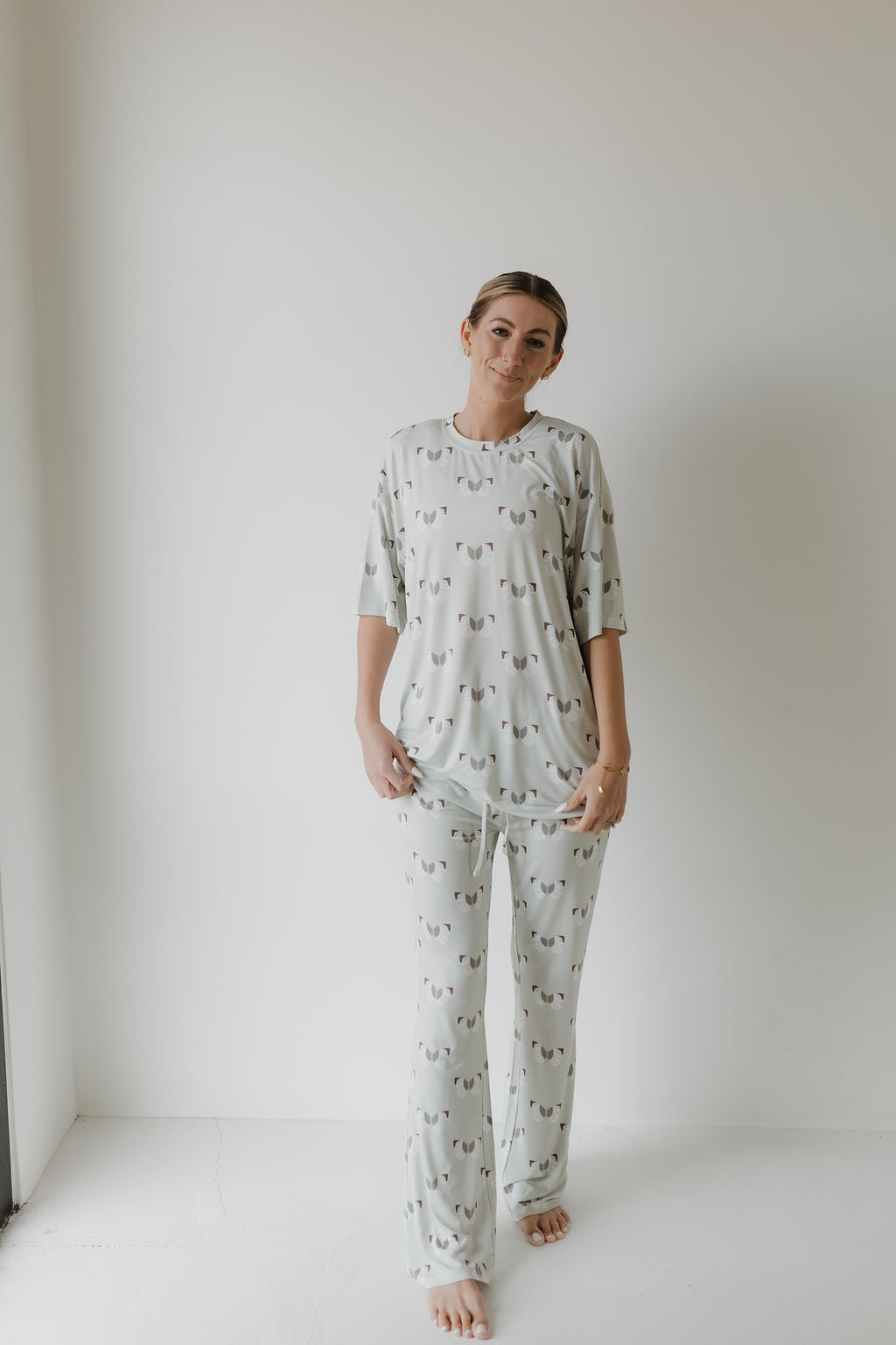 Short Sleeve Women's Bamboo Pajamas | Butterflies