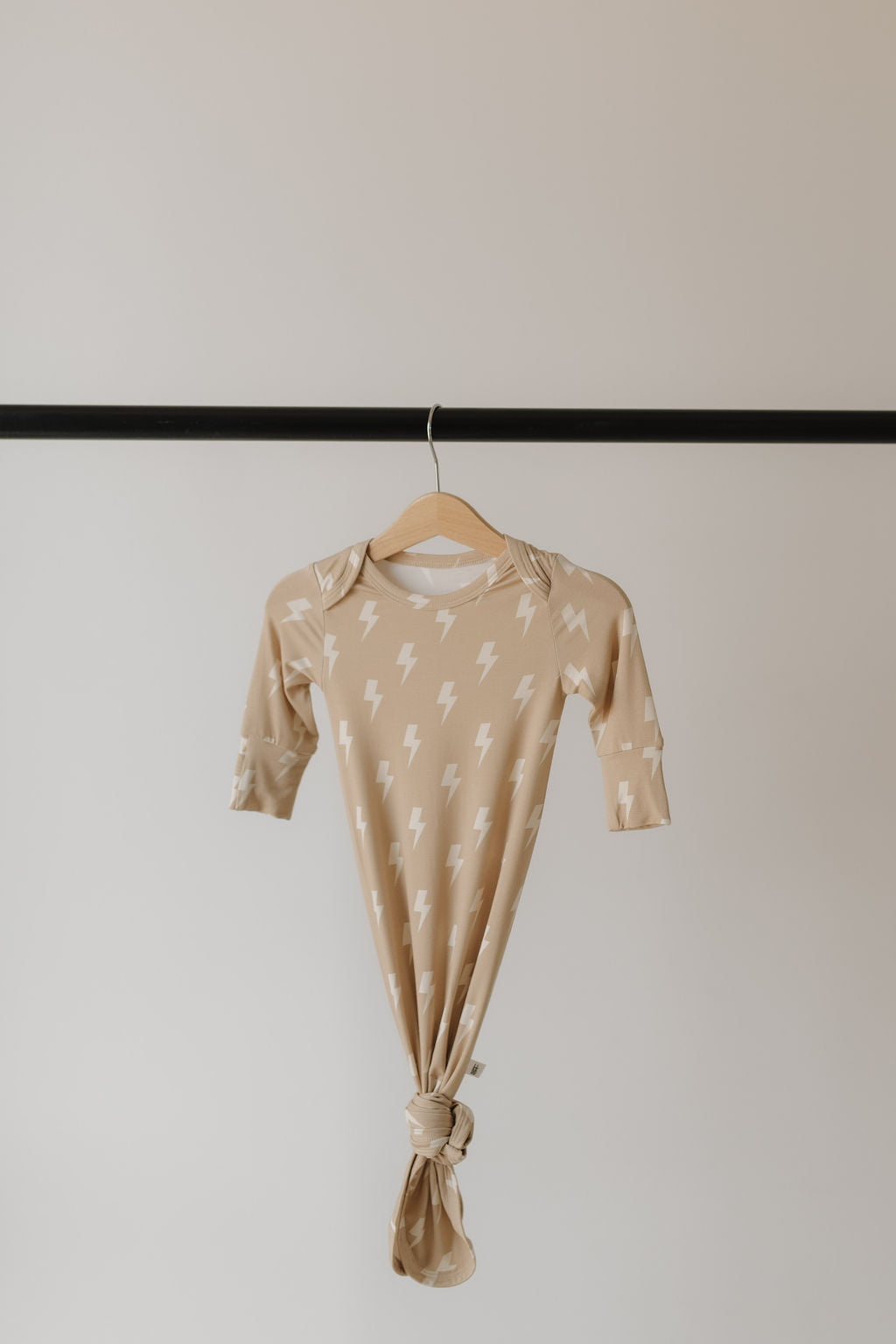 Bamboo Knotted Gown | Tan Lightning Bolt