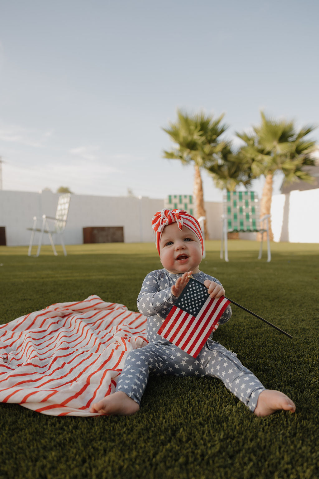 Bamboo Zip Pajamas | Star Spangled