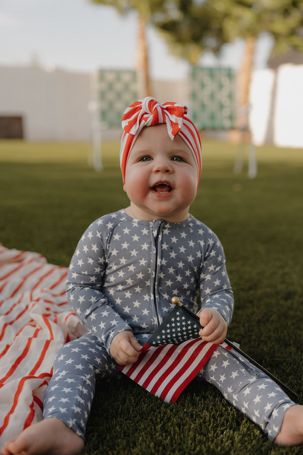 Bamboo Zip Pajamas | Star Spangled