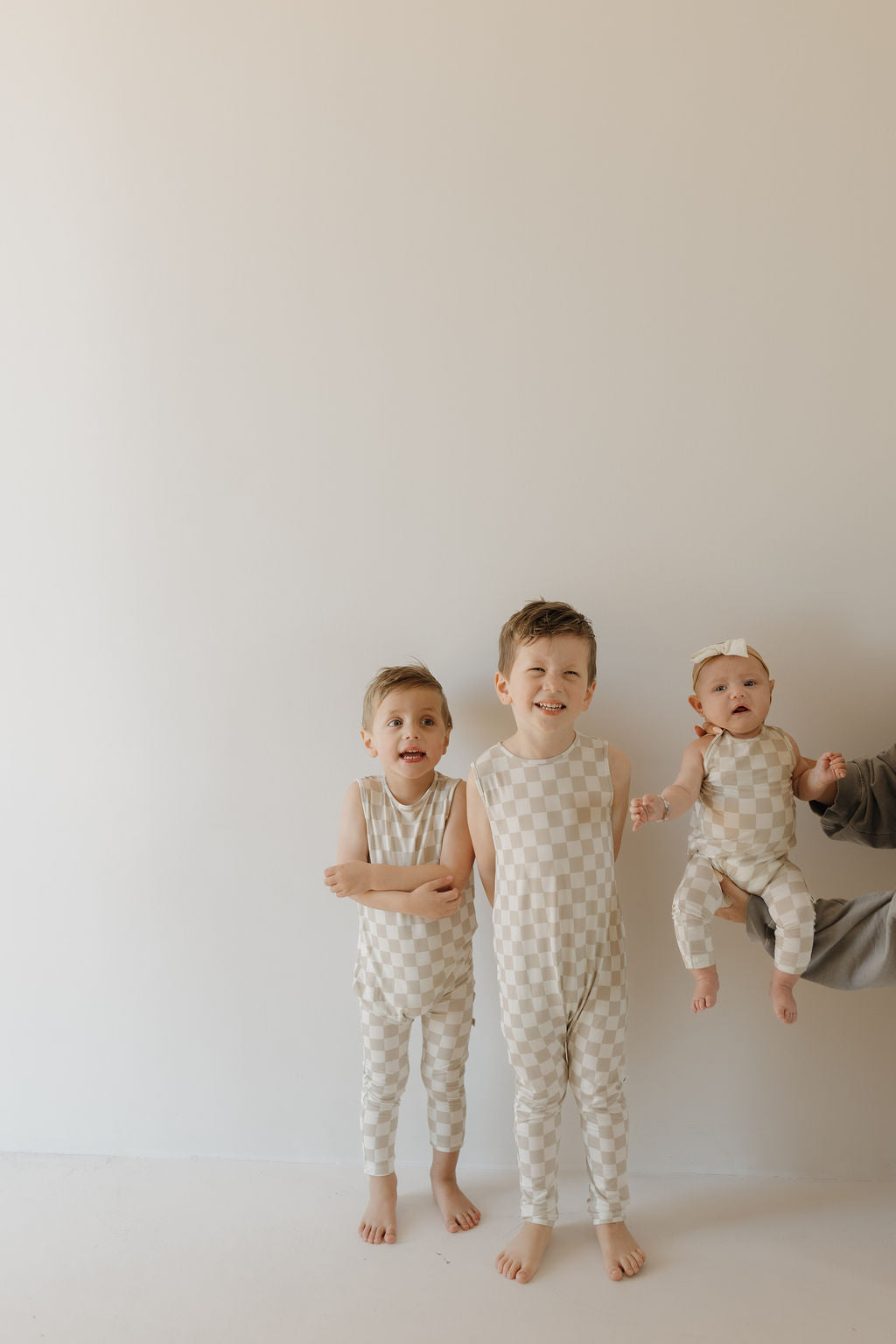 Harem Bamboo Romper | Checkerboard