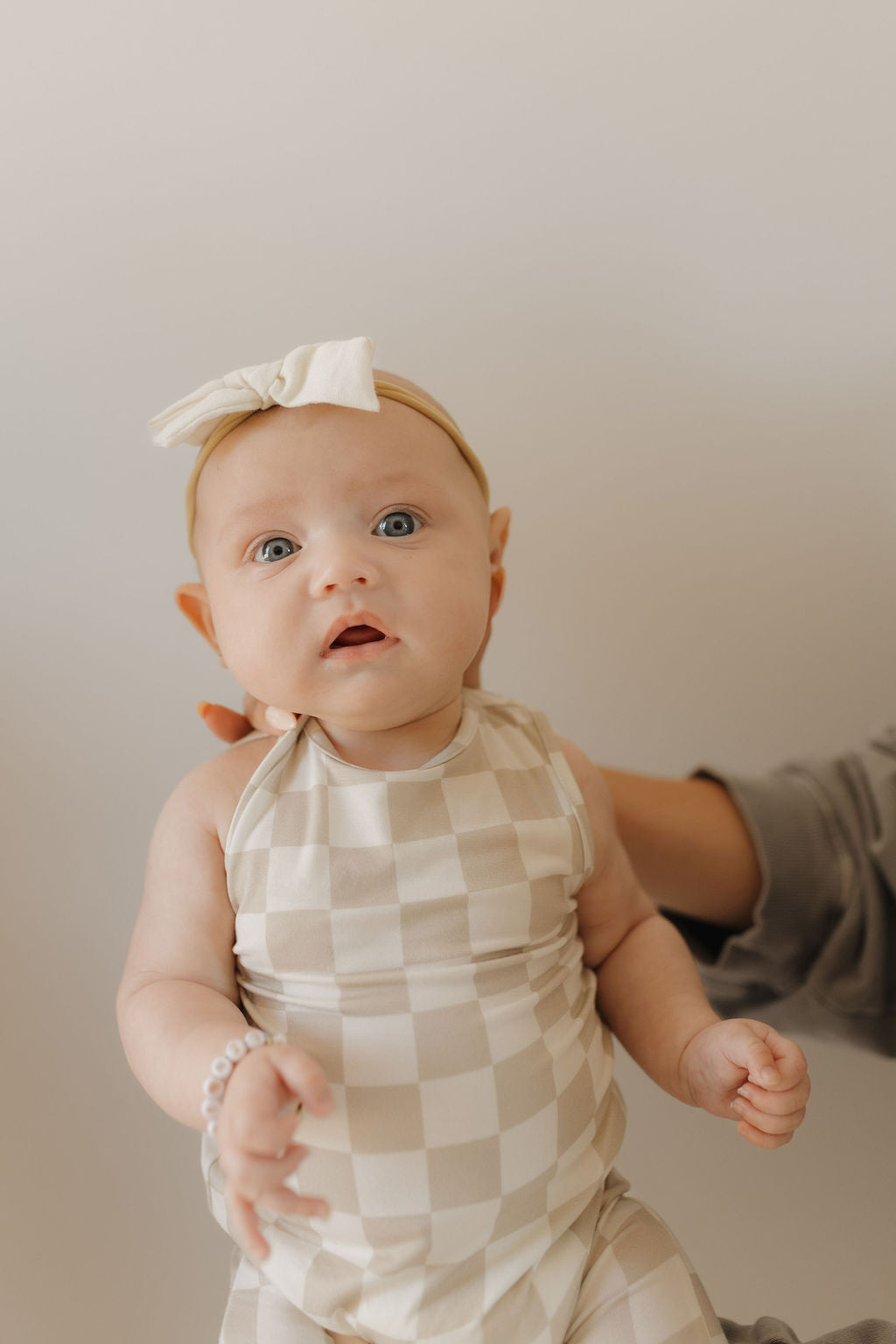 Harem Bamboo Romper | Checkerboard