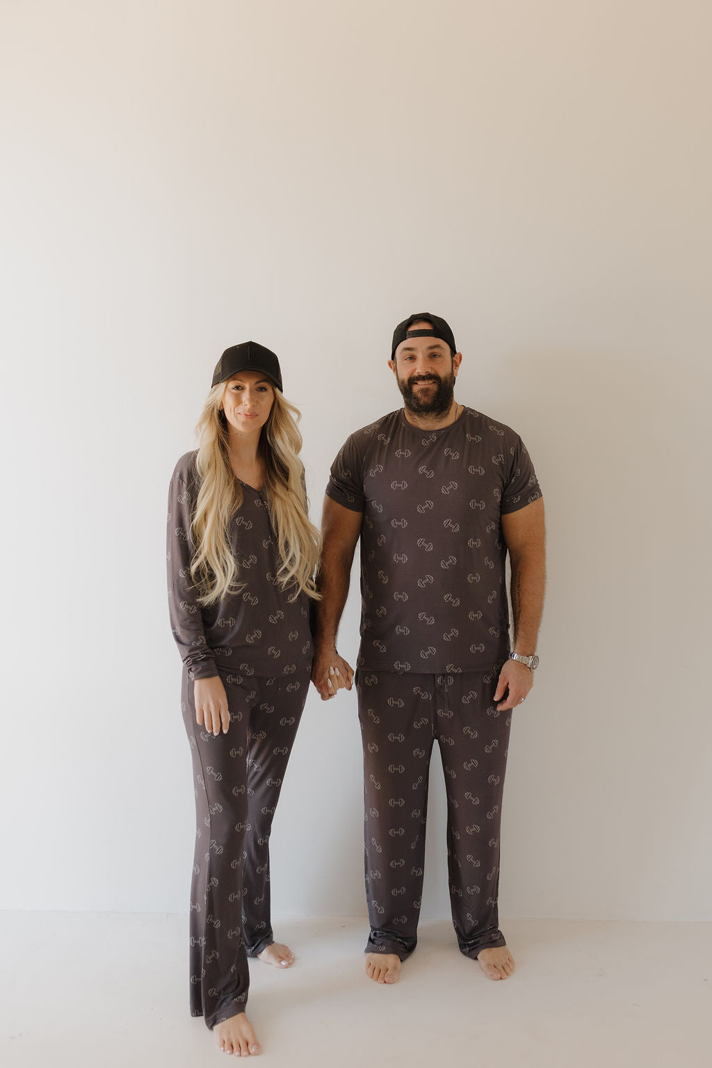 Women's Bamboo Pajama | Charcoal Arm Day