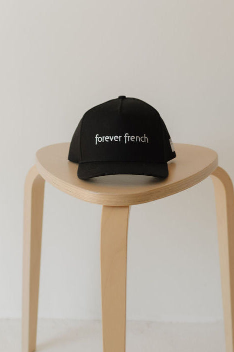 Trucker Hat | forever french Black