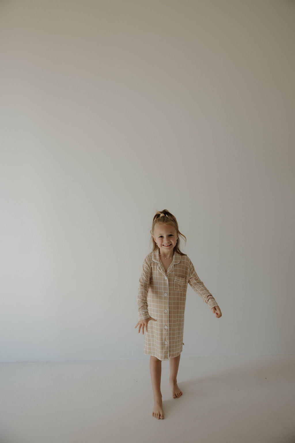 Toddler Bamboo Sleeping Dress | Grid