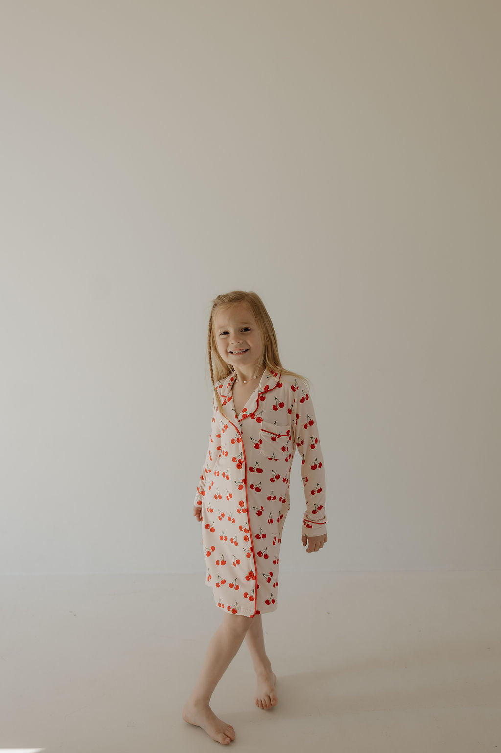 Toddler Bamboo Sleeping Dress | Cherry Orchard