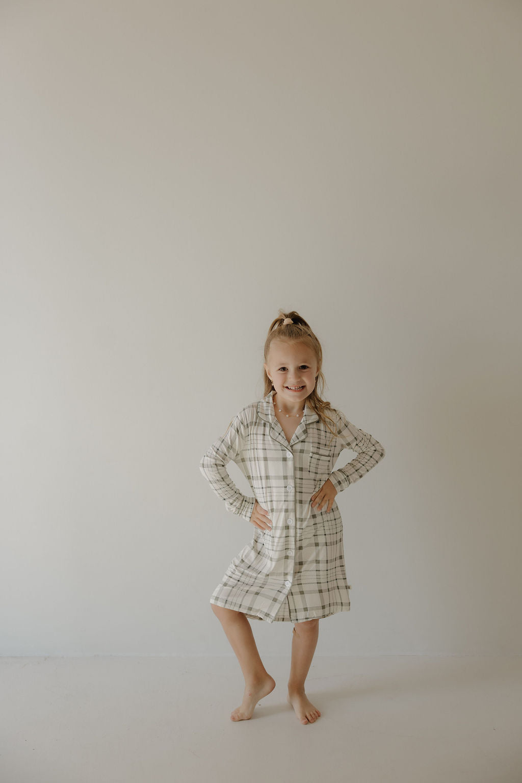 Toddler Bamboo Sleeping Dress | Picnic Plaid