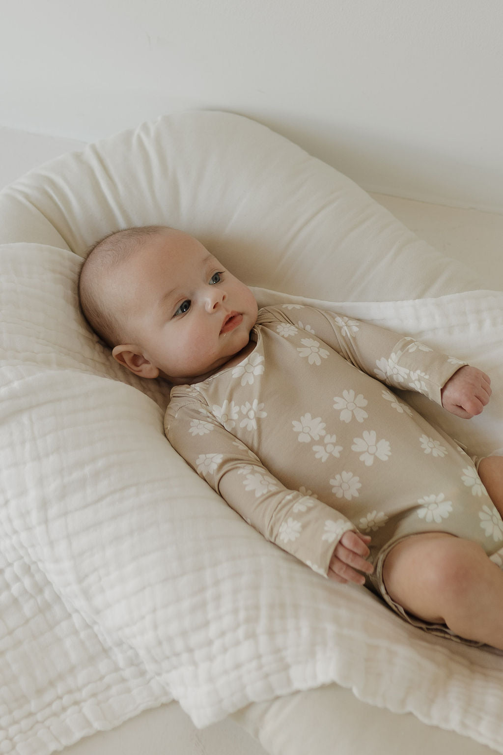 Long Sleeve Bamboo Snapsuit | Lazy Daisy